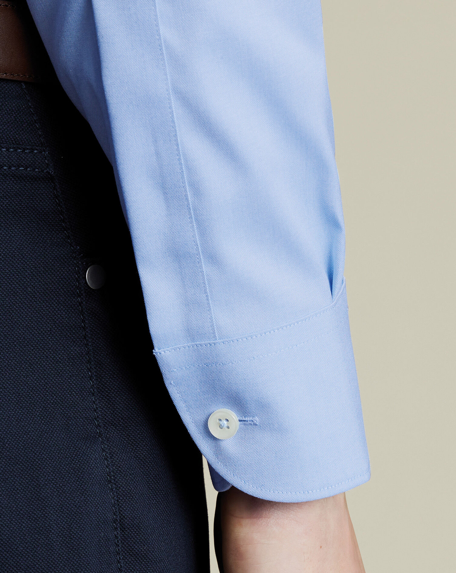 Button-Down Non-Iron Oxford Shirt - Sky Blue