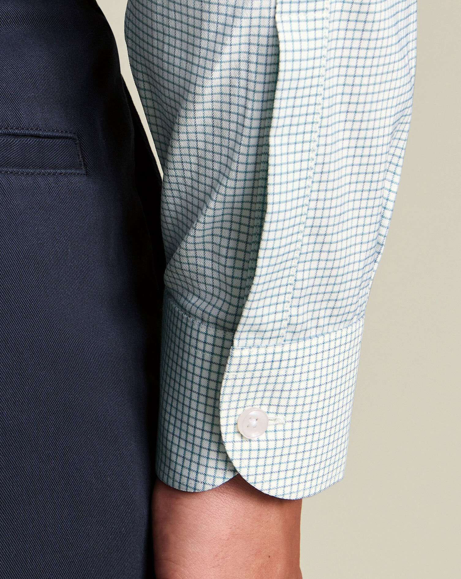 Non-Iron Performance Check Shirt - Green