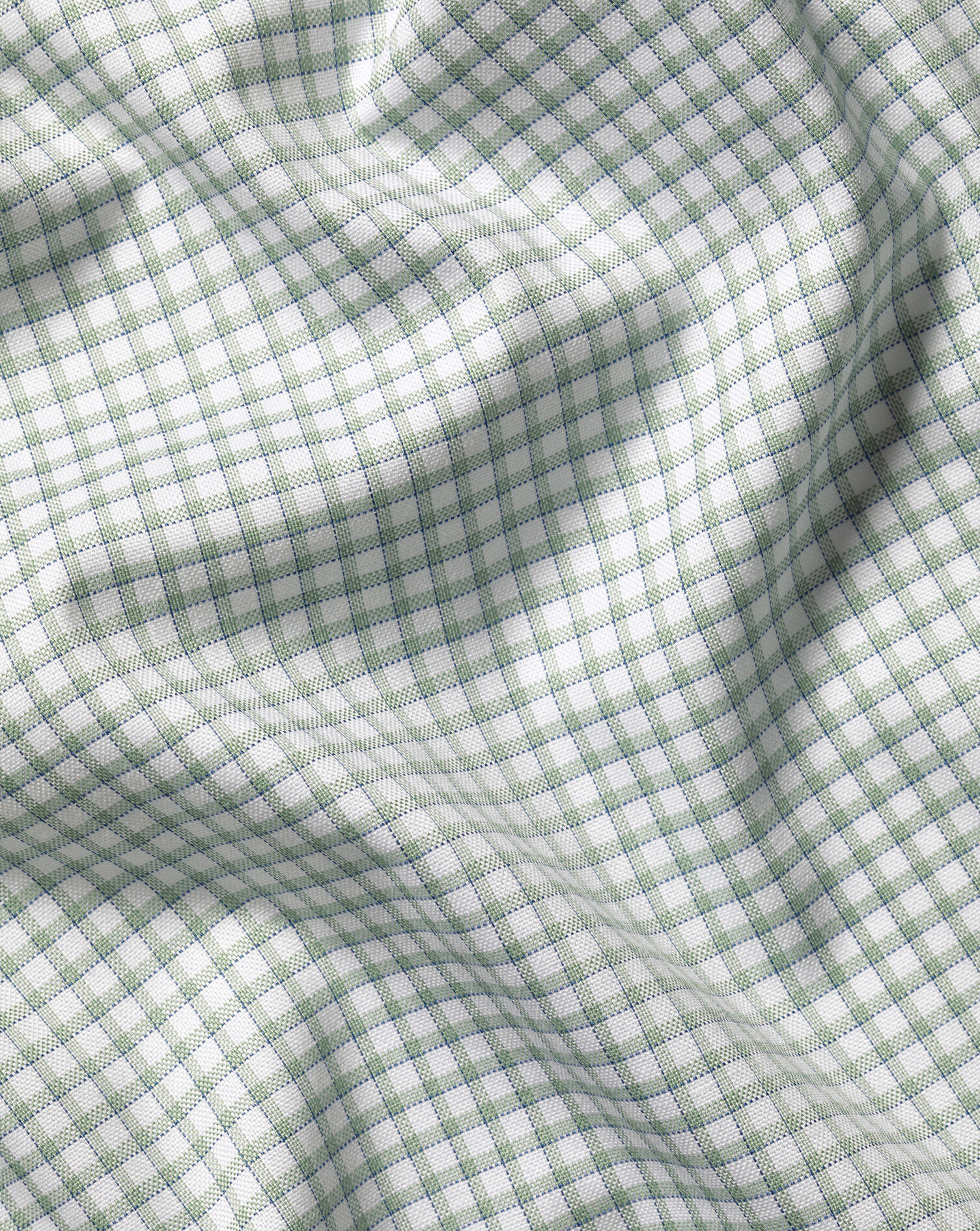 Button-Down Non-Iron Oxford Check Shirt - Green