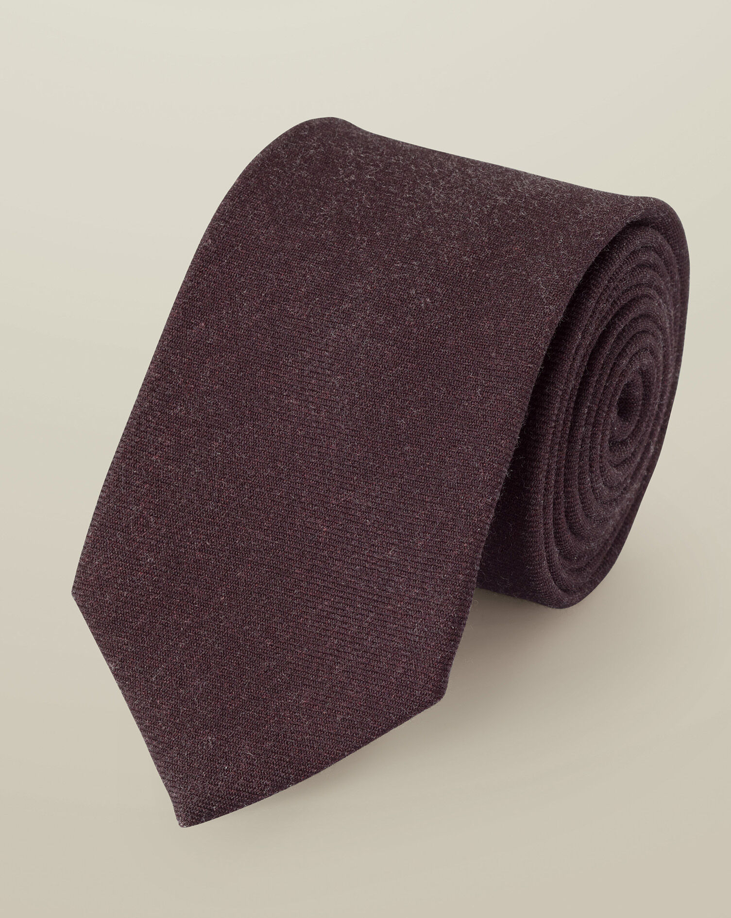 Wool Tie - Burgundy