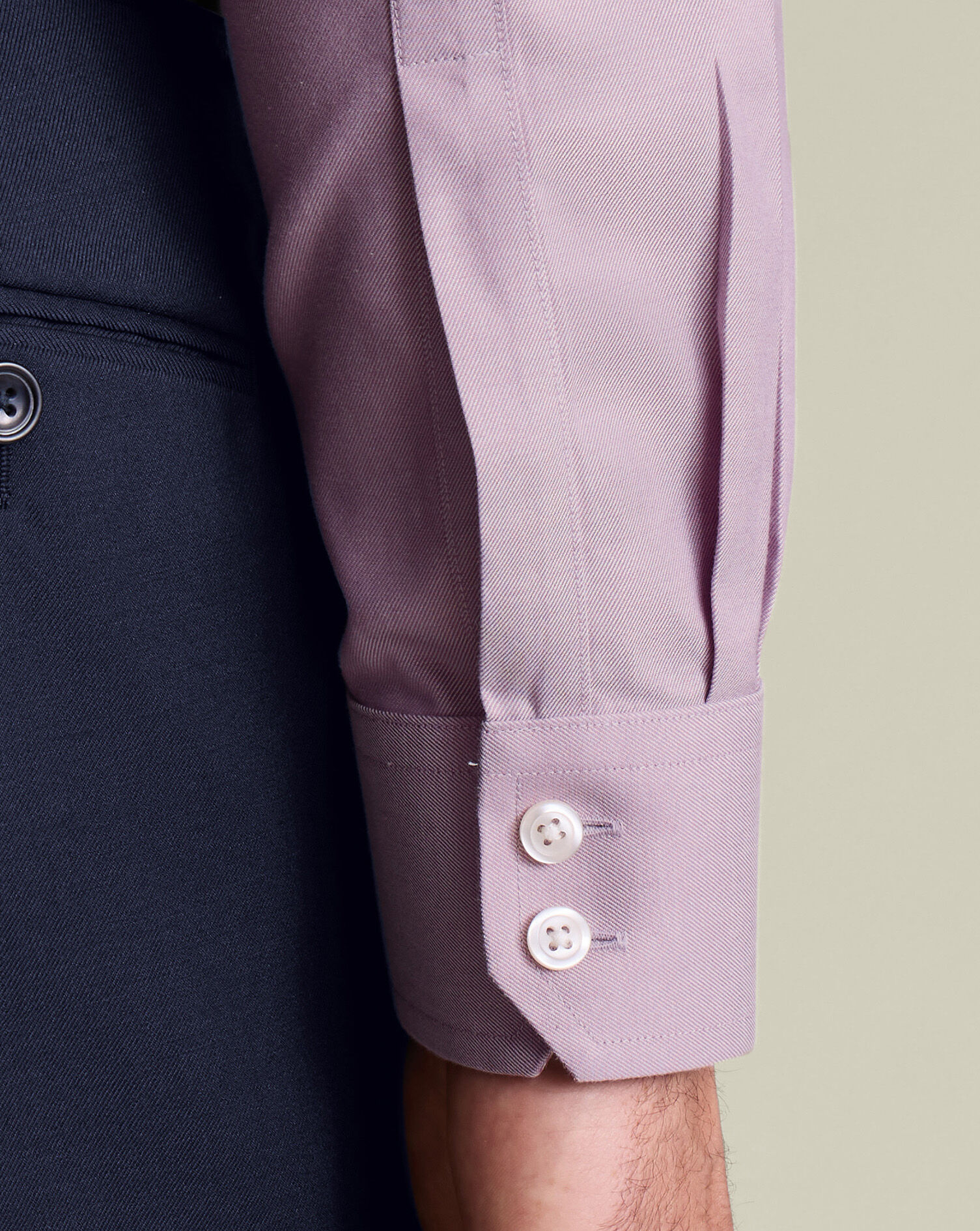 Non-Iron Twill Shirt - Violet