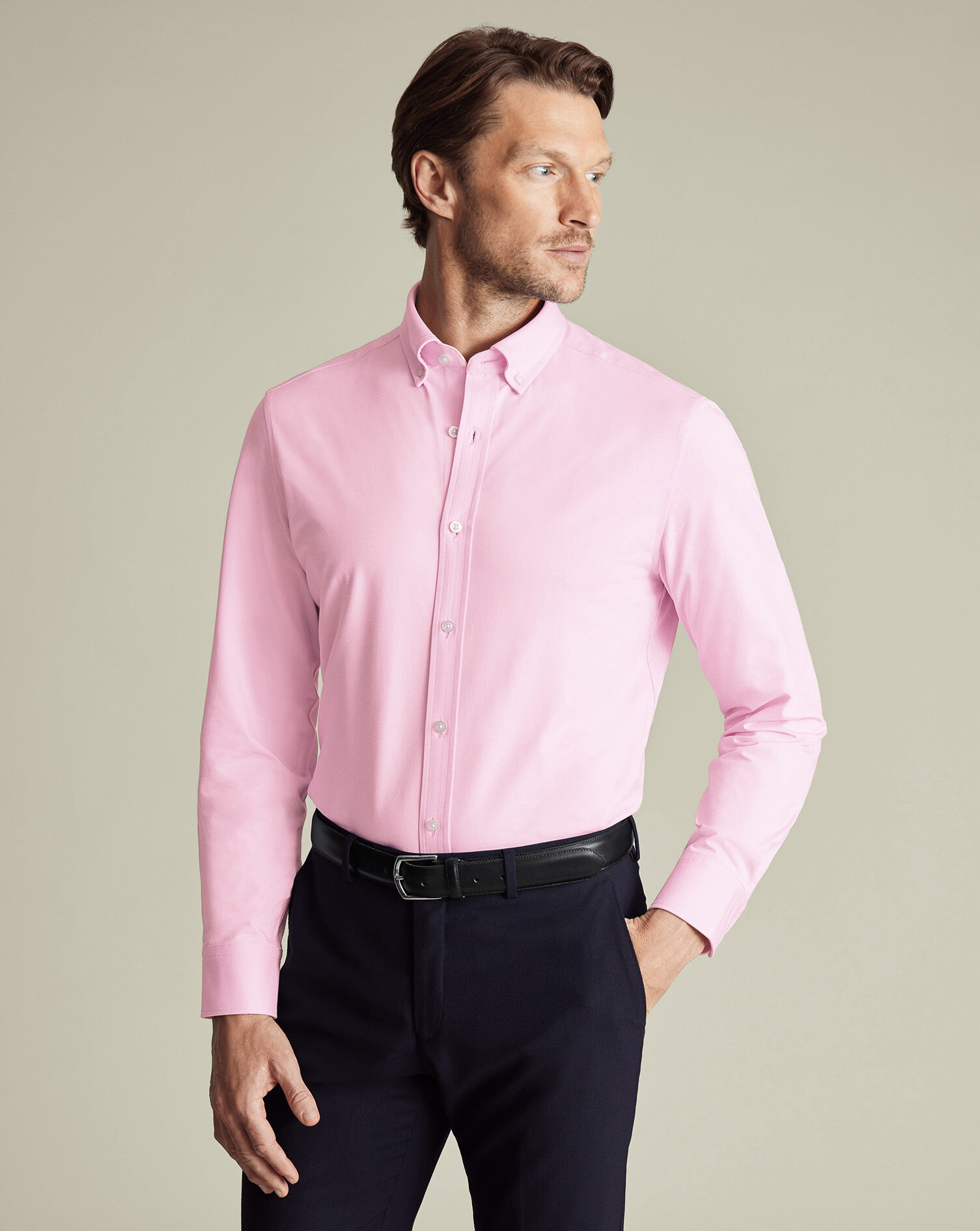 Performance Stretch Jersey Shirt - Light Pink