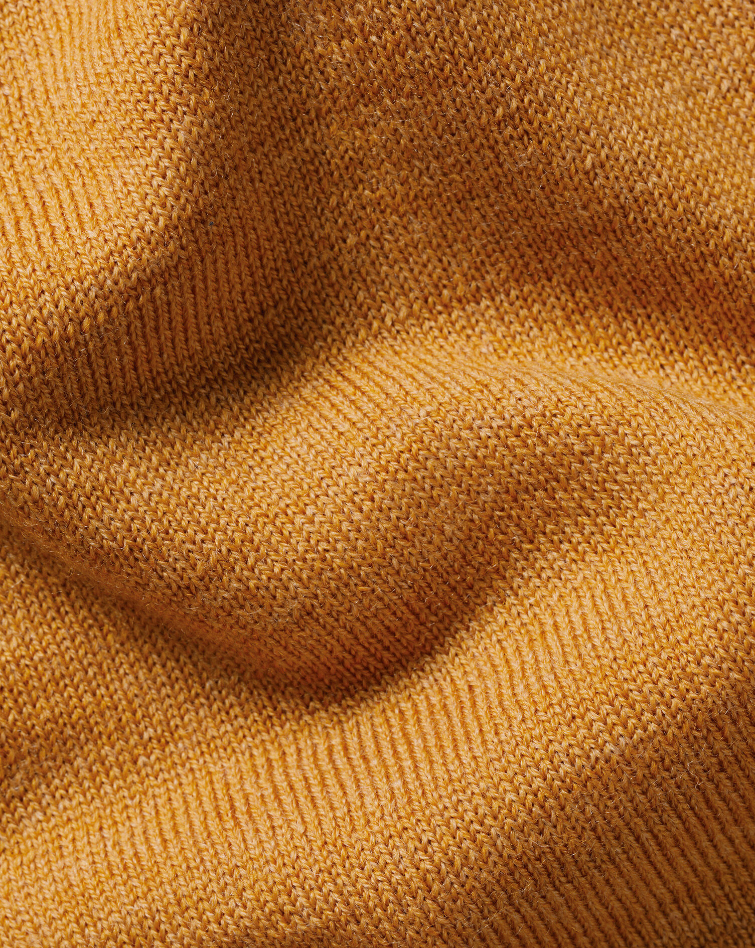 Pure Merino Quarter Zip Sweater - Yellow