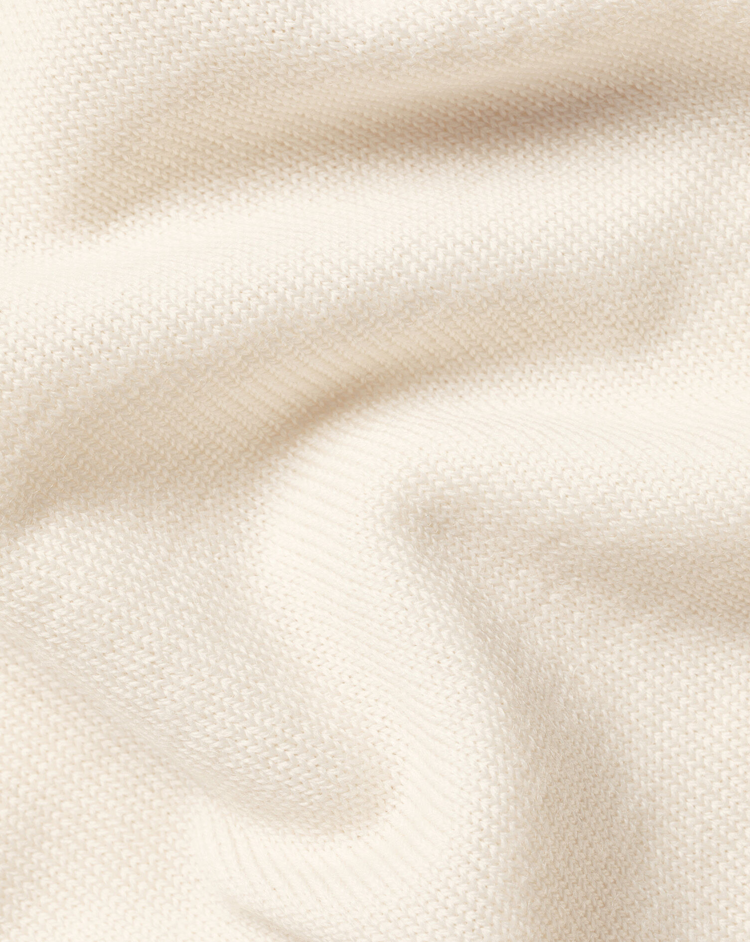 Merino Quarter Zip Sweater - Cream