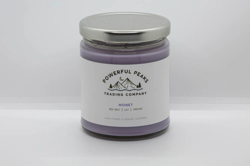 Monet - Sea Salt | Lily | Orchid - 8 oz. Soy Wax Candle