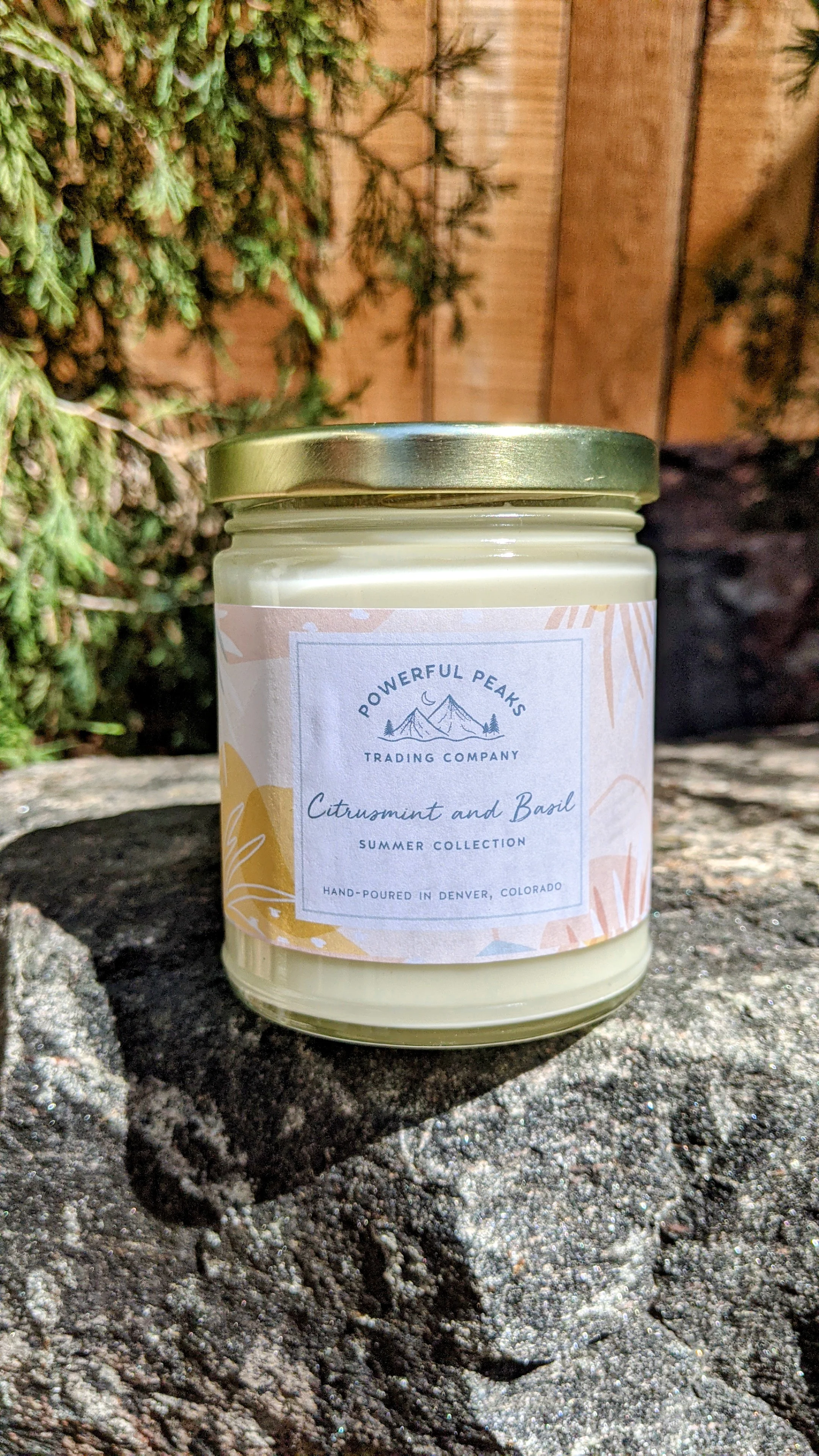 Citrusmint & Basil - Citrus | Mint | Basil - 8 oz. Soy Wax Candle