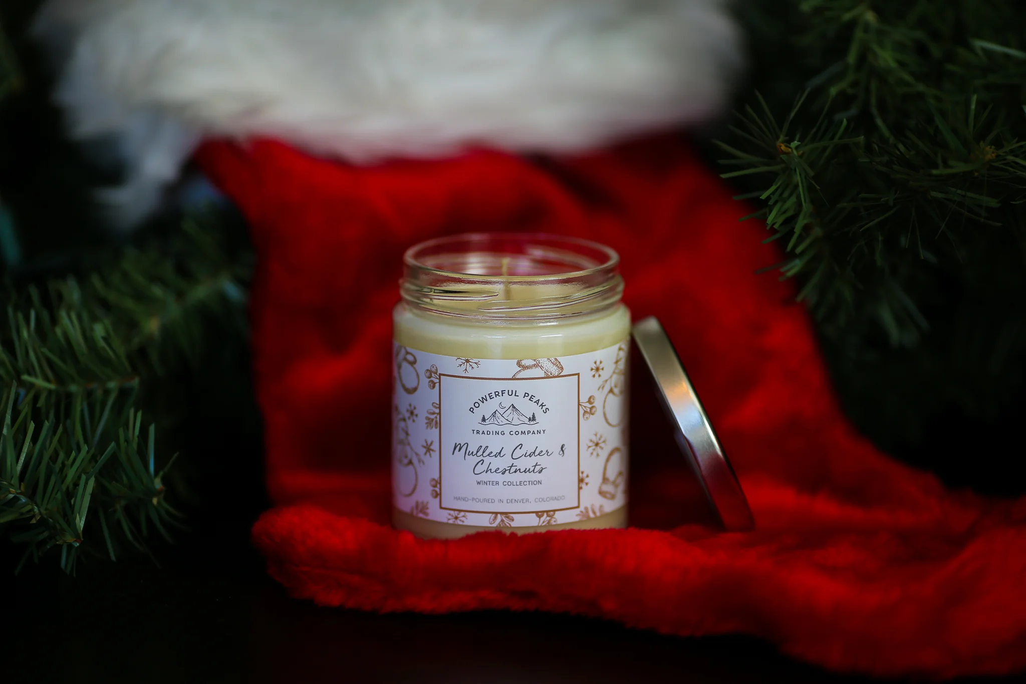 Mulled Cider & Chestnuts - Apple Cider | Caramel | Chestnut - 8 oz. Soy Wax Candle