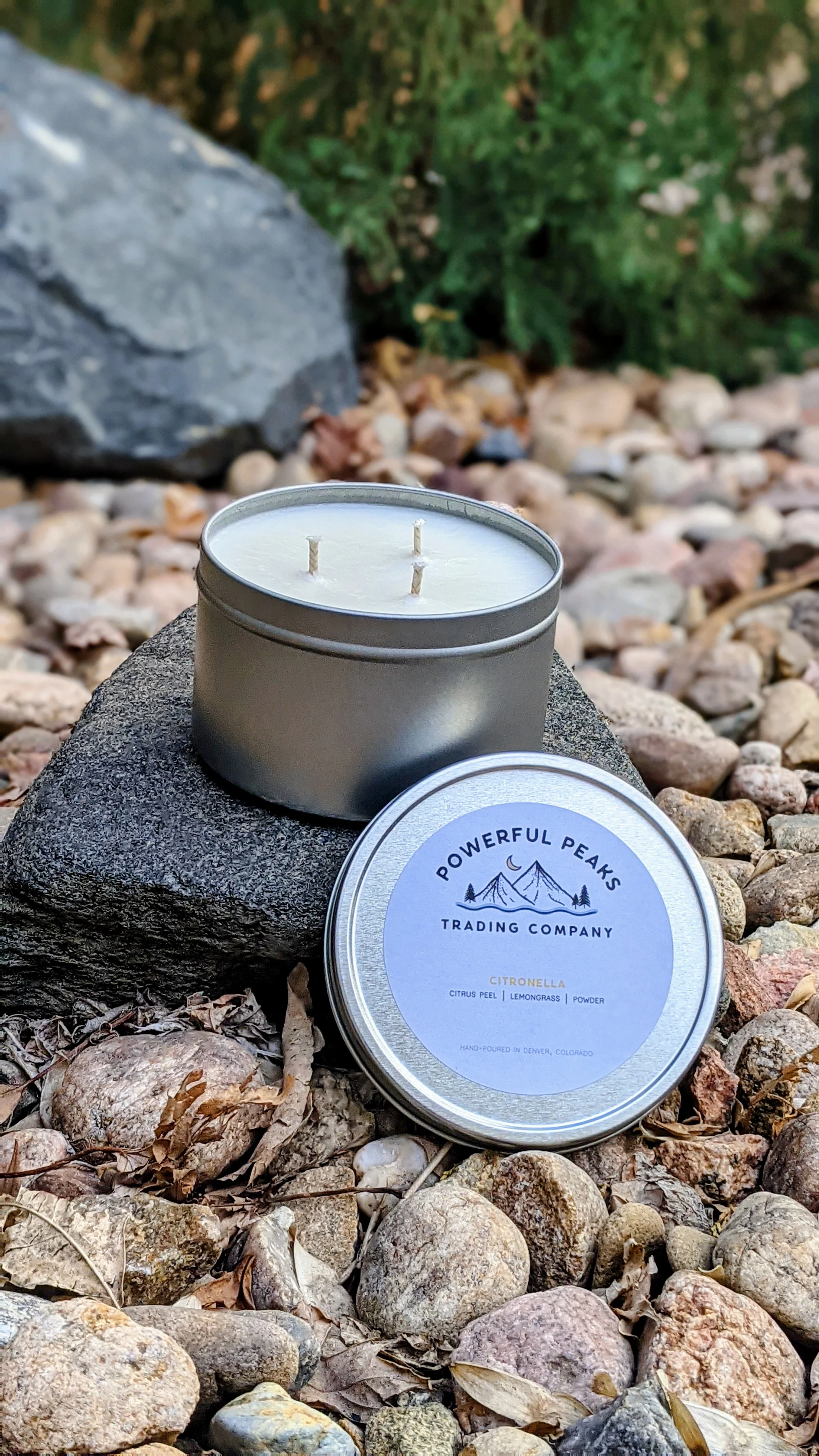 Citronella - Citrus Peel | Lemongrass | Powder - 13 oz. Soy Wax Candle