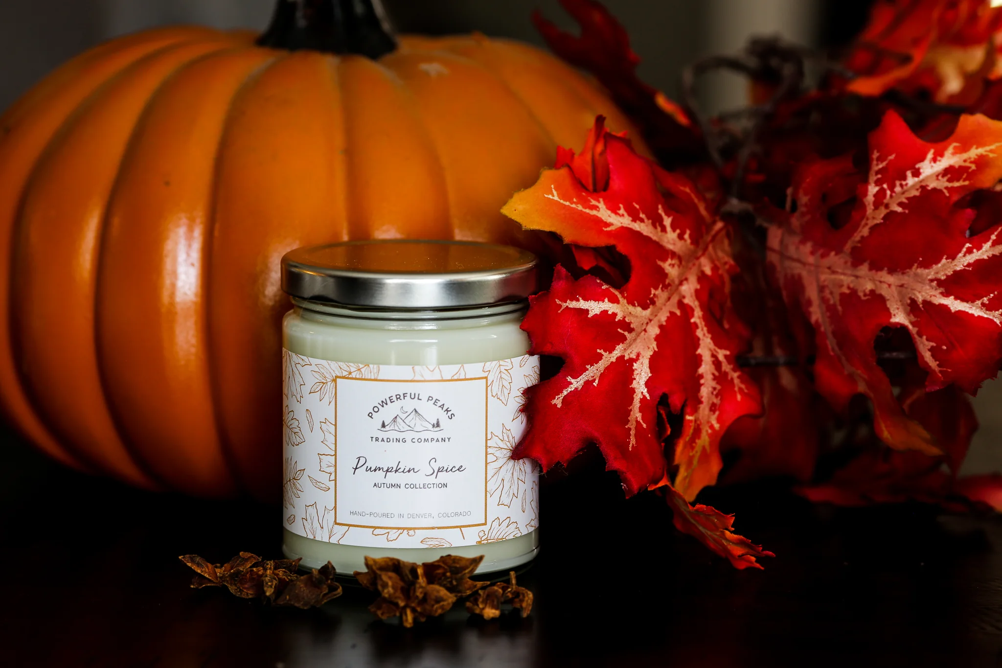Pumpkin Spice - Pumpkin | Cinnamon | Nutmeg - 8 oz. Soy Wax Candle