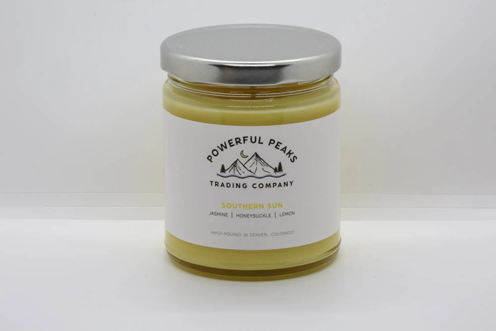 Southern Sun - Lemon | Jasmine | Honeysuckle - 8 oz. Soy Wax Candle