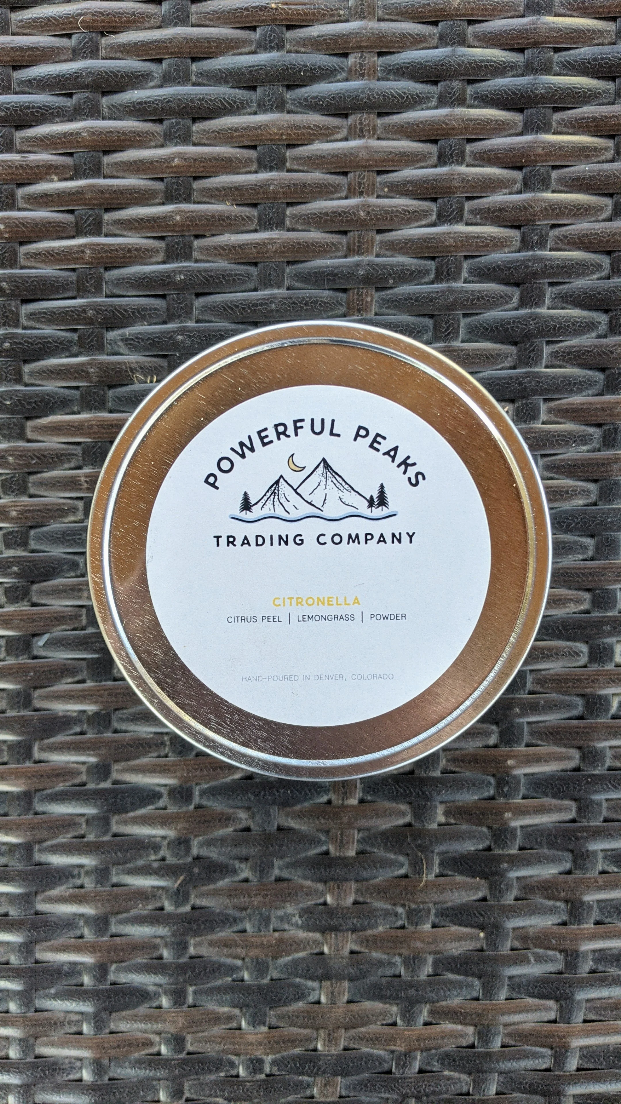 Citronella - Citrus Peel | Lemongrass | Powder - 13 oz. Soy Wax Candle