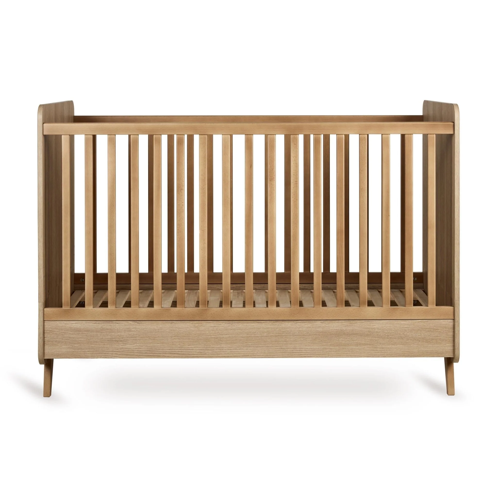 2025 Babybed Loft - Honey Ash 140x70cm (inclusief ombouwmogelijkheid tot kinderbed 140x70cm)