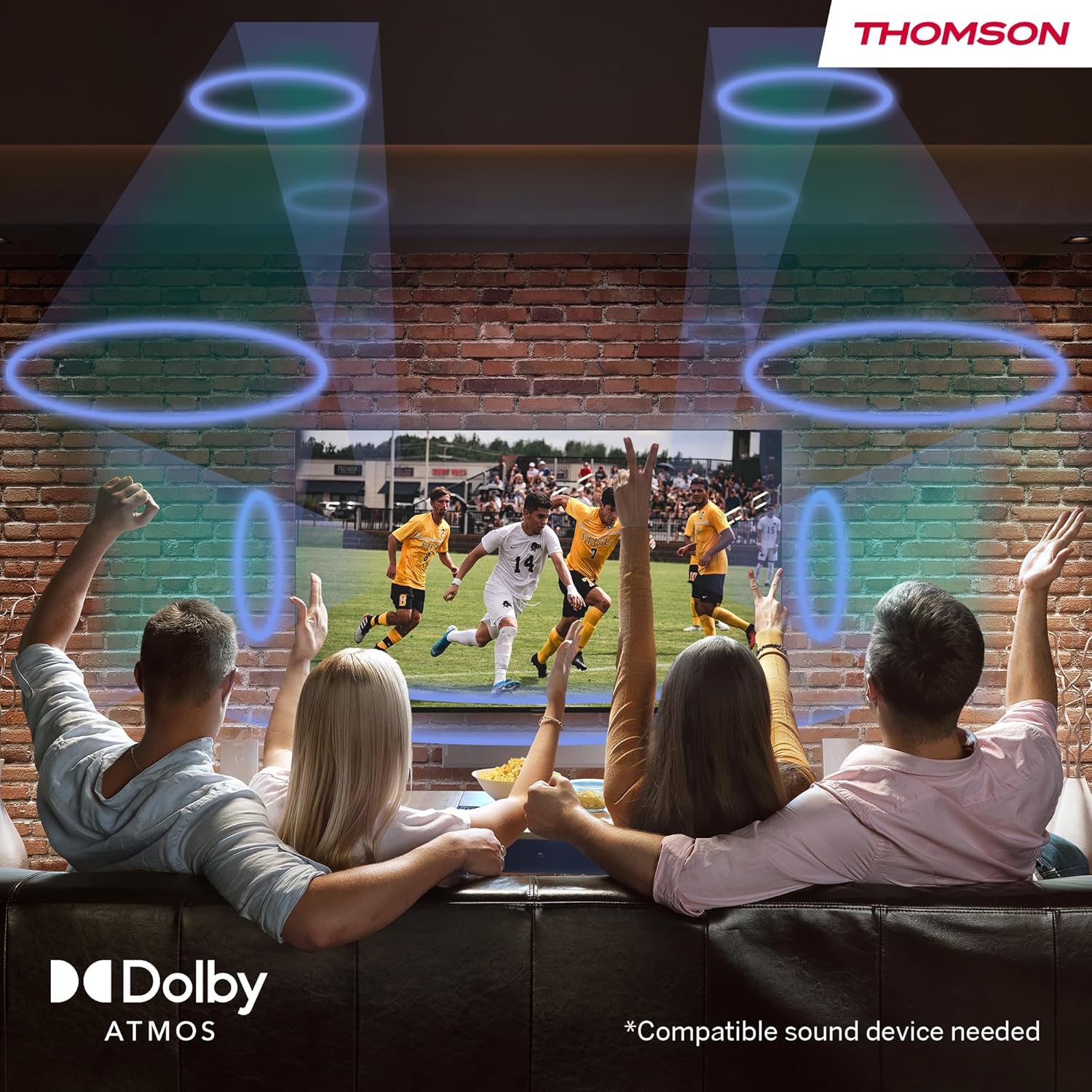 THOMSON 32 Inch (81cm) Full HD Google Smart TV, Wi-Fi, Dolby Audio, HDR10, Bluetooth 5.1, Triple Tuner (Cable/Satellite/Antenna), HDMI, CI+, A+ Panel - 32FG2S14