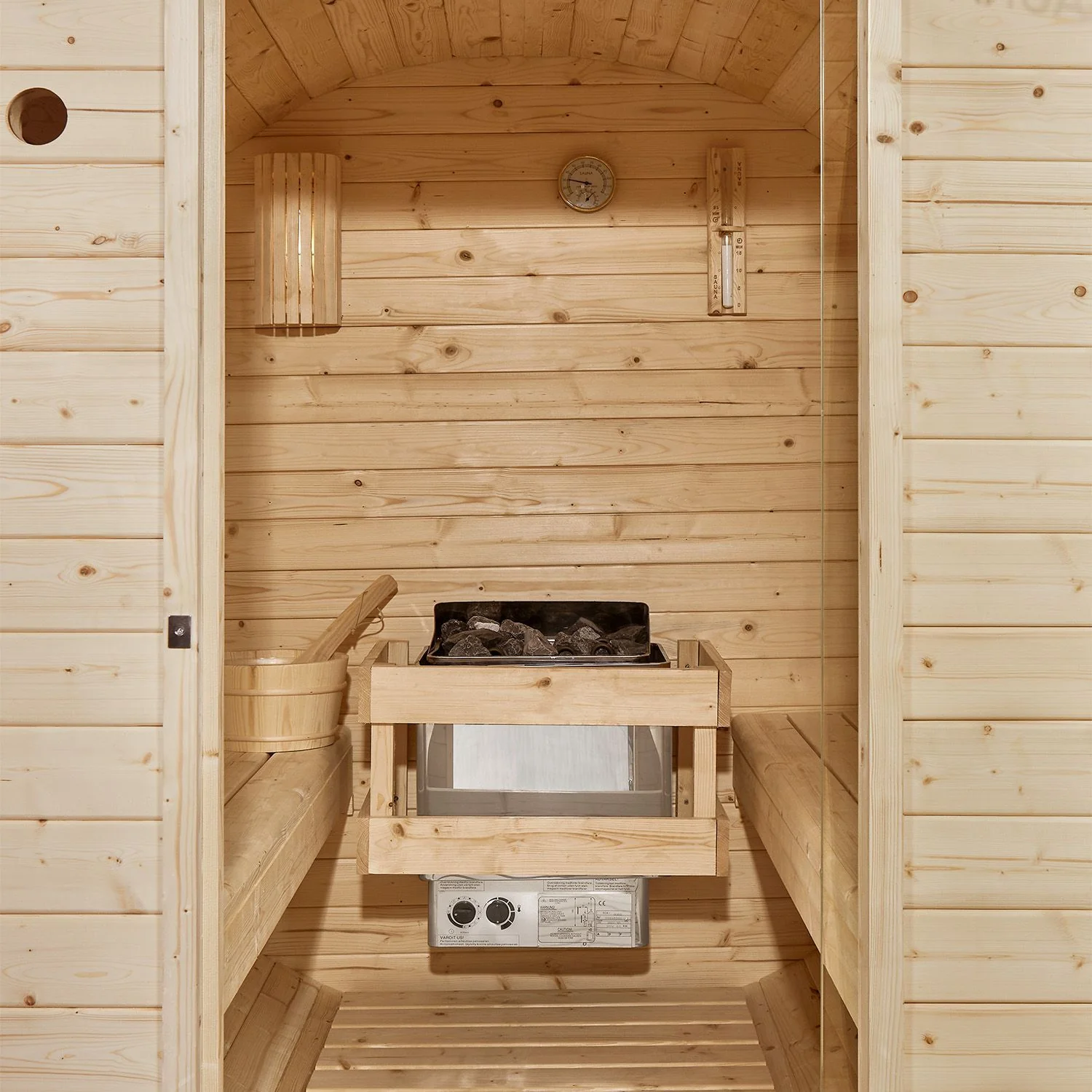 2025 Fasssauna Spitzbergen met saunaoven