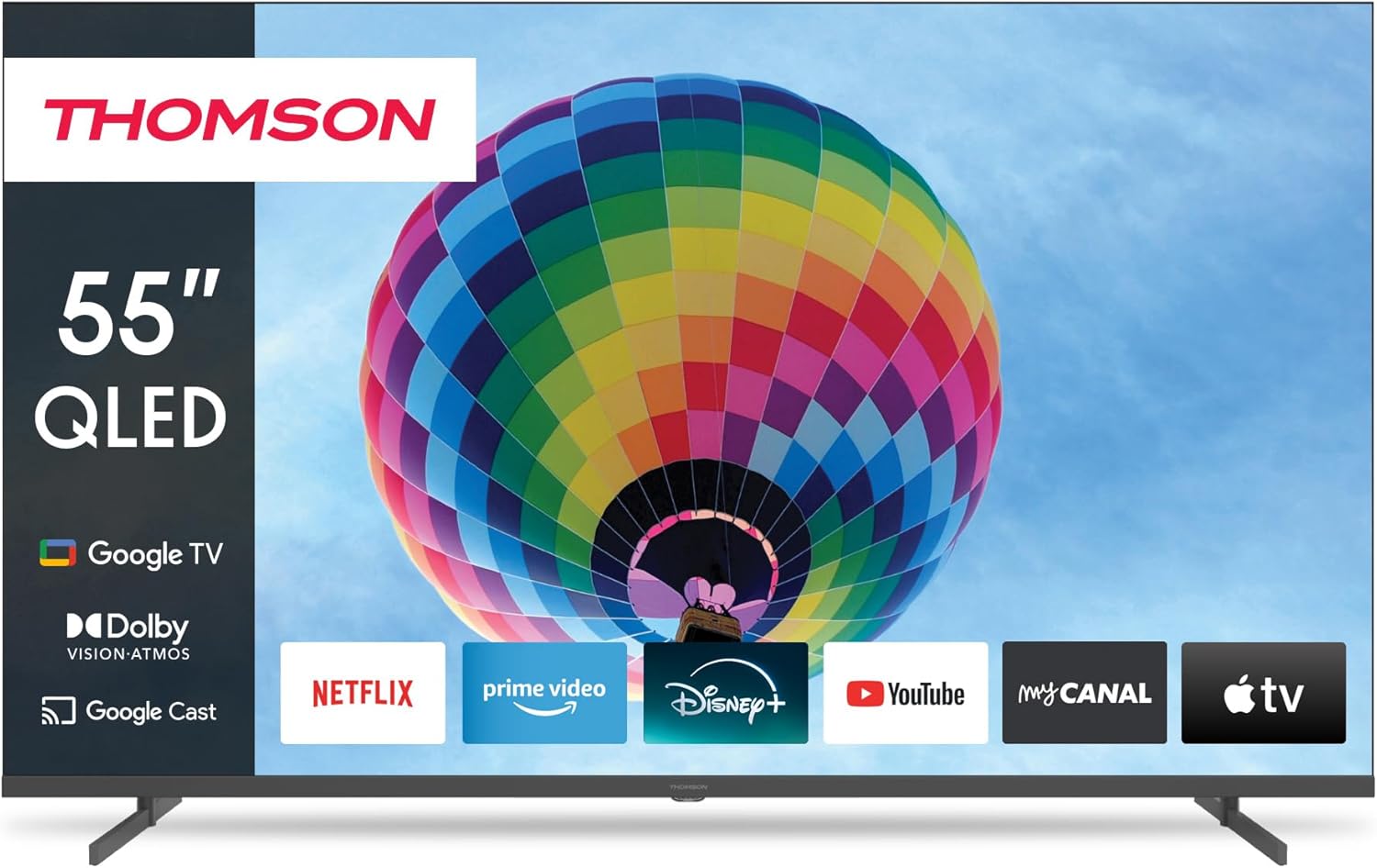 THOMSON 32 Inch (81cm) Full HD Google Smart TV, Wi-Fi, Dolby Audio, HDR10, Bluetooth 5.1, Triple Tuner (Cable/Satellite/Antenna), HDMI, CI+, A+ Panel - 32FG2S14
