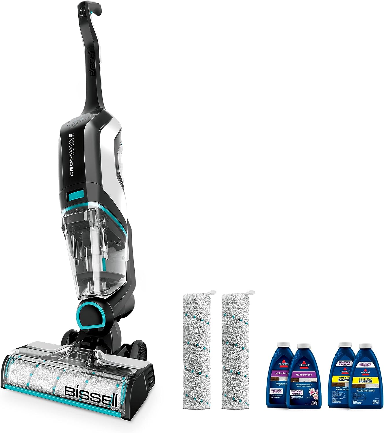 2025 BISSELL CrossWave Cordless Max 2-in-1 Stofzuiger en Dweil Zonder Snoer voor Droog en Nat