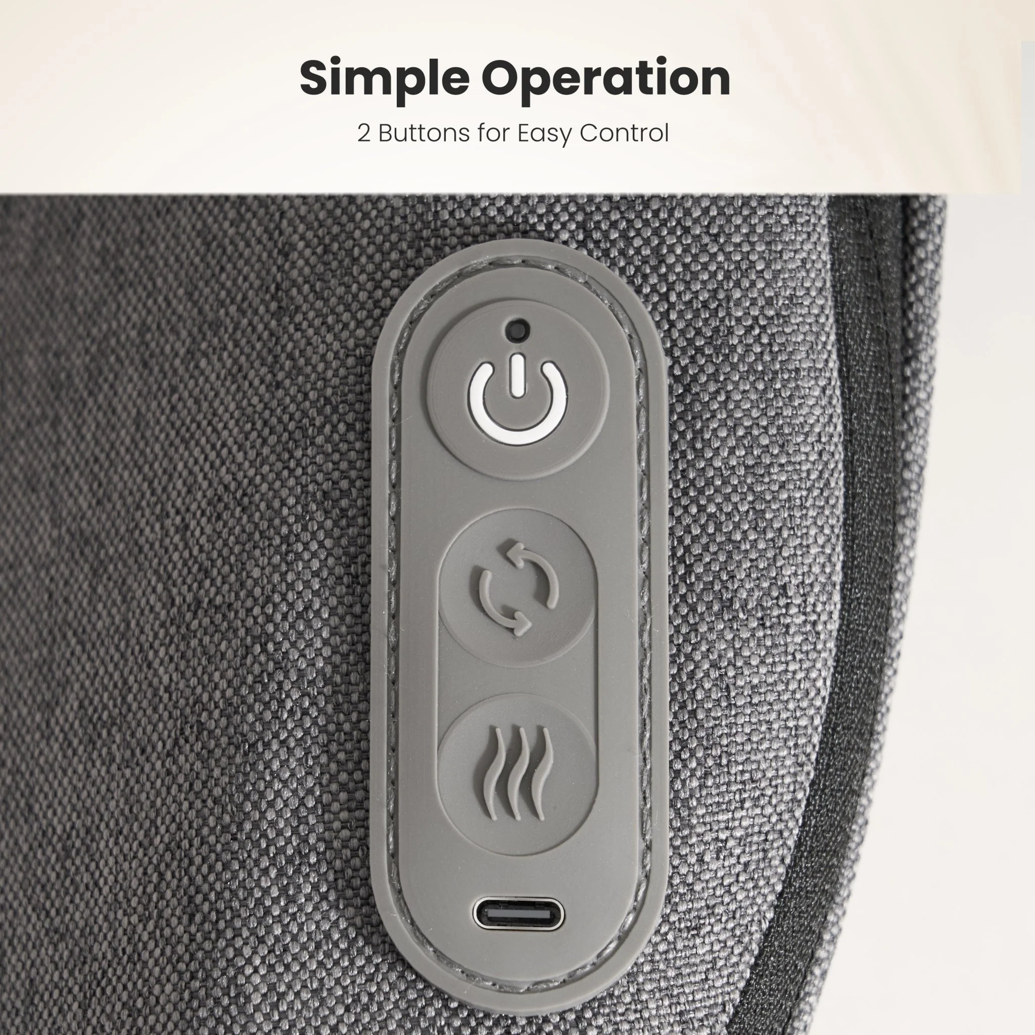 NAIPO MGB-2403 Mini Rugmassager met Snelladen