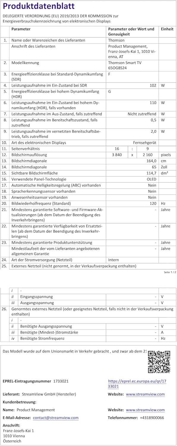 THOMSON 32 Inch (81cm) Full HD Google Smart TV, Wi-Fi, Dolby Audio, HDR10, Bluetooth 5.1, Triple Tuner (Cable/Satellite/Antenna), HDMI, CI+, A+ Panel - 32FG2S14