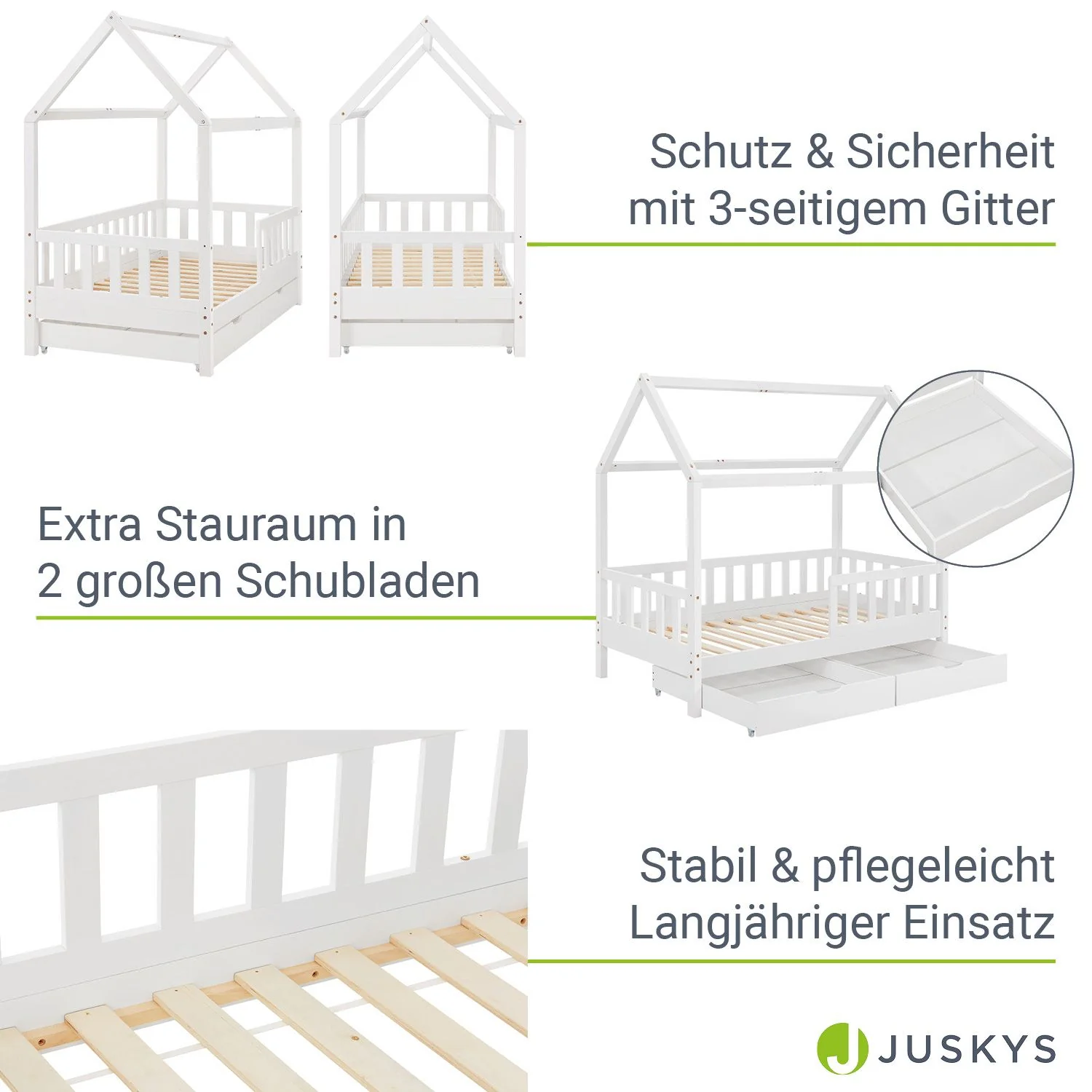 2025 Kinderbed Marli 90 x 200 cm met opberglade