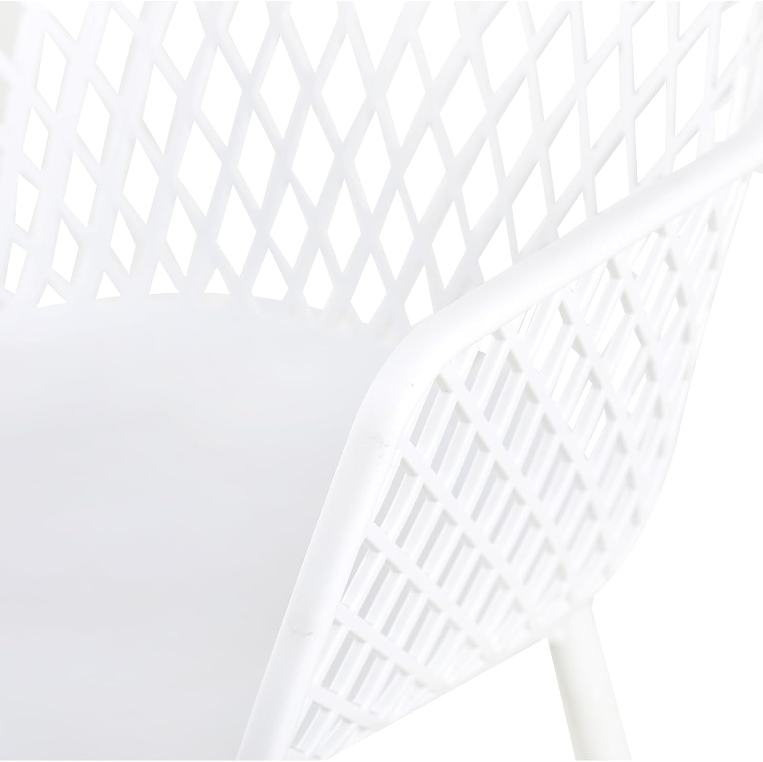 buybyroom Garden Chairs Set of 4 Outdoor Chair with Armrest Armrest Lounge Chair Armchairs Garden Chairs 120 kg Load Capacity Black