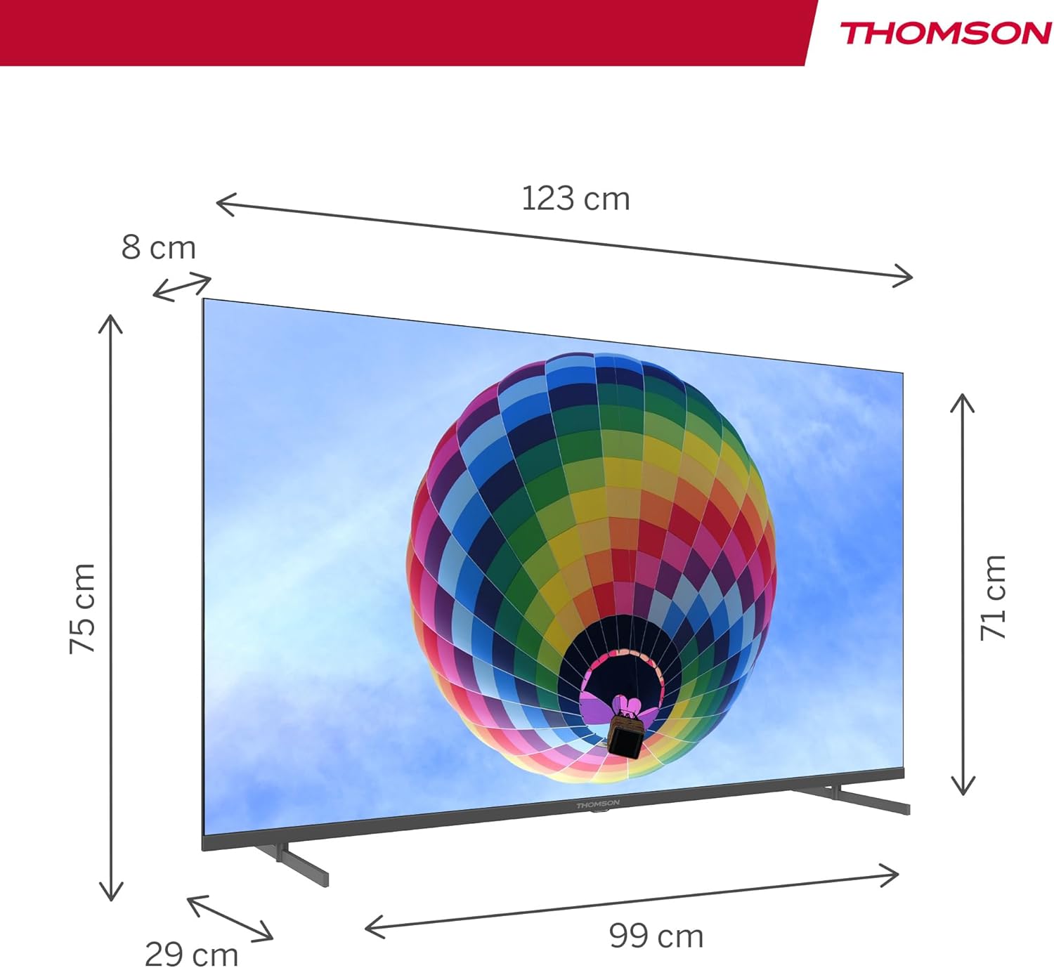 THOMSON 32 Inch (81cm) Full HD Google Smart TV, Wi-Fi, Dolby Audio, HDR10, Bluetooth 5.1, Triple Tuner (Cable/Satellite/Antenna), HDMI, CI+, A+ Panel - 32FG2S14