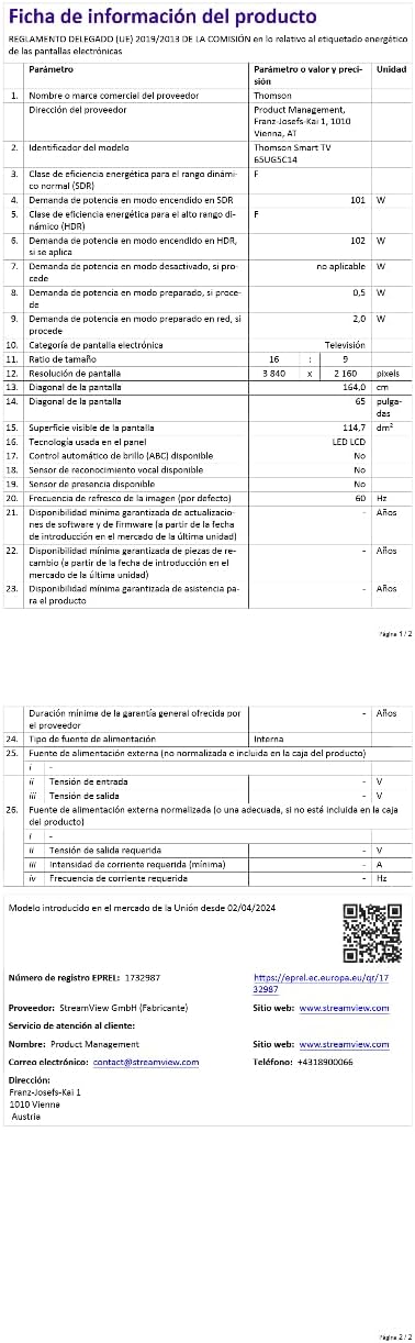 THOMSON 32 Inch (81cm) Full HD Google Smart TV, Wi-Fi, Dolby Audio, HDR10, Bluetooth 5.1, Triple Tuner (Cable/Satellite/Antenna), HDMI, CI+, A+ Panel - 32FG2S14