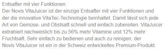 2025 Sapcentrifuge Novis VitaJuicer S1 SEV zwart