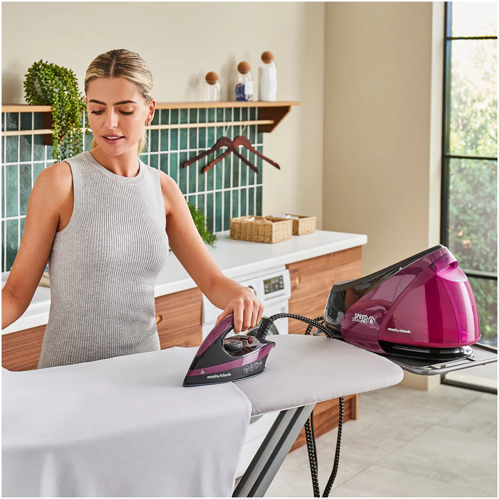 2025 Morphy Richards 332102 Speed Steam Pro Stoomgenerator met Automatische Reiniging �C Paars