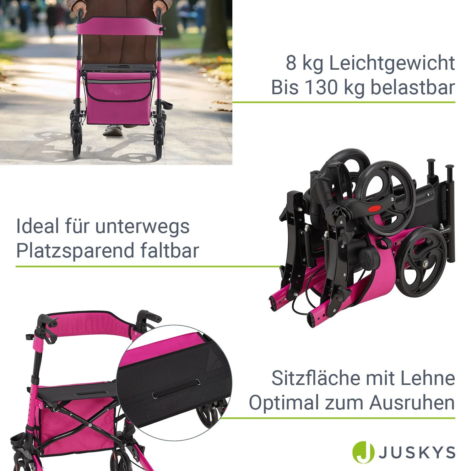 2025 Aluminium rollator Vital met zitje