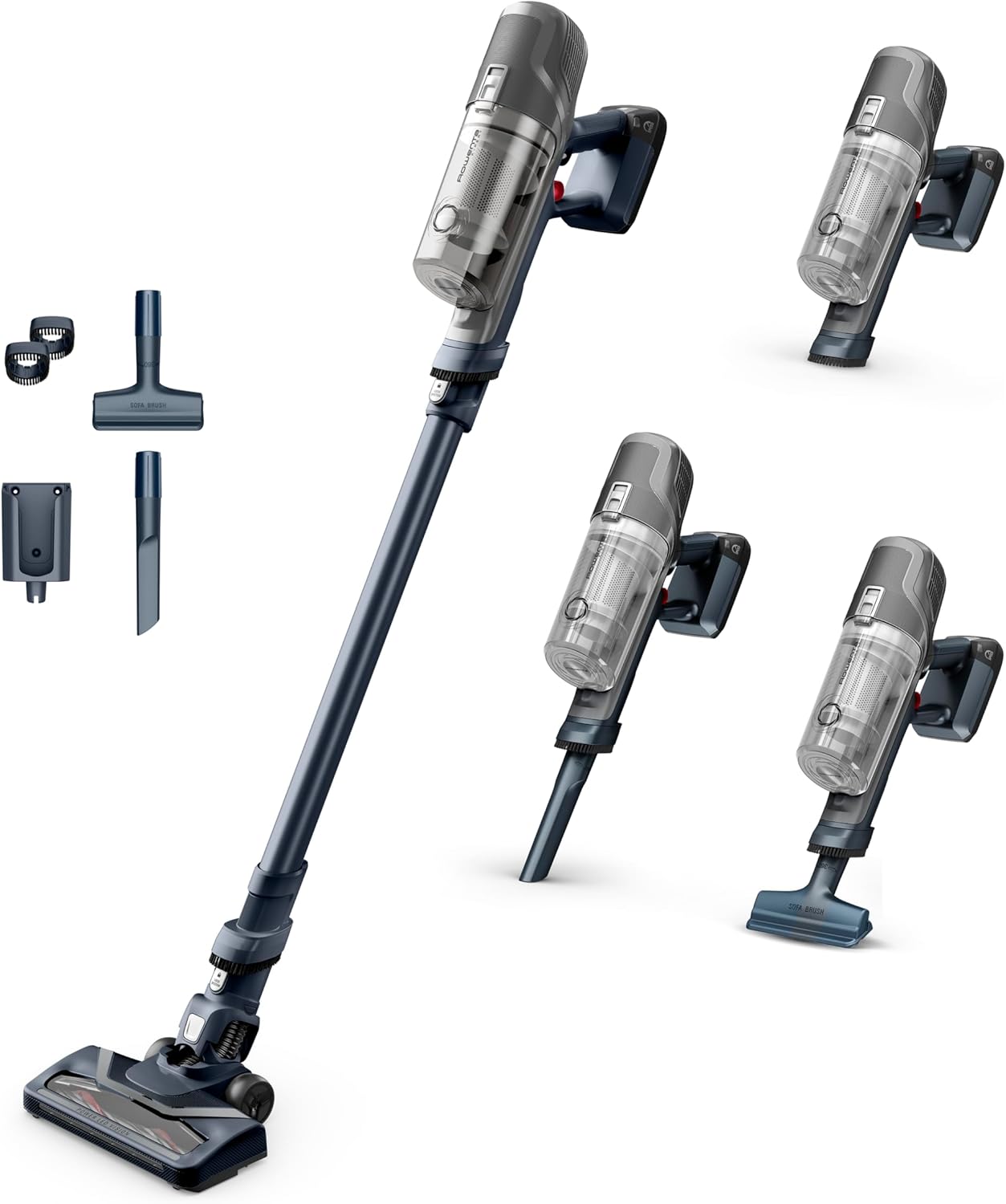 Rowenta X-pert 6.60 Essential RH6838, Cordless Stick Vacuum Cleaner, Automatic Speed Settings, Up to 45 Minutes Autonomy, Removable Battery, Lightweight Design, Dust Thief