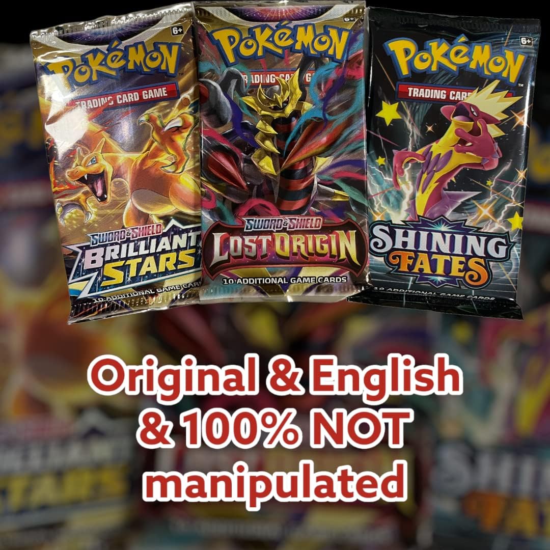 Pokeman Mystery Booster (Random English Booster) + Heartforcards  Shipping Protection (10 Boosters)