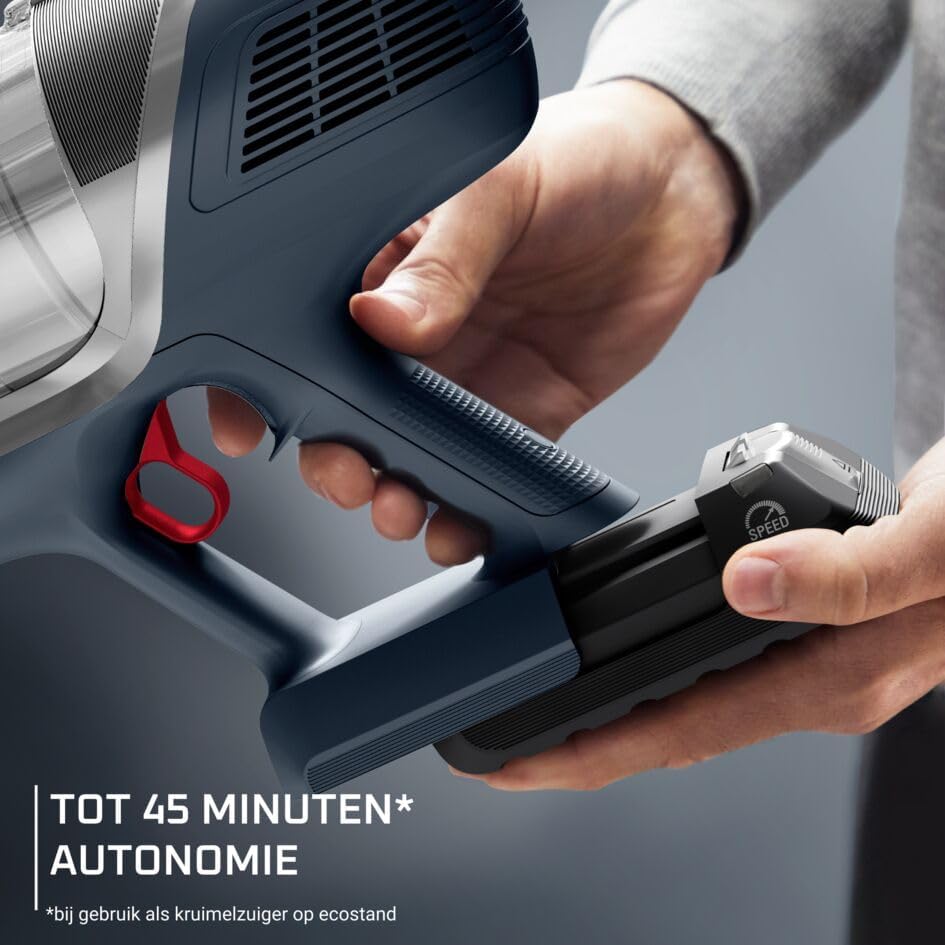 Rowenta X-pert 6.60 Essential RH6838, Cordless Stick Vacuum Cleaner, Automatic Speed Settings, Up to 45 Minutes Autonomy, Removable Battery, Lightweight Design, Dust Thief