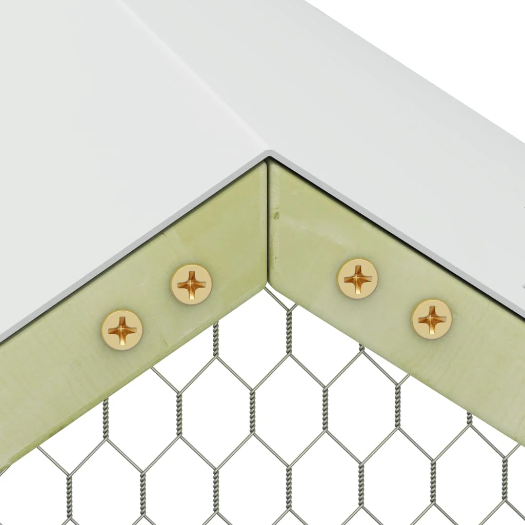 2025 Kippenkooi 6 x 1,5 x 2 m Kippenhok Ge?mpregneerd hout Buitenren Pluimvee Ren
