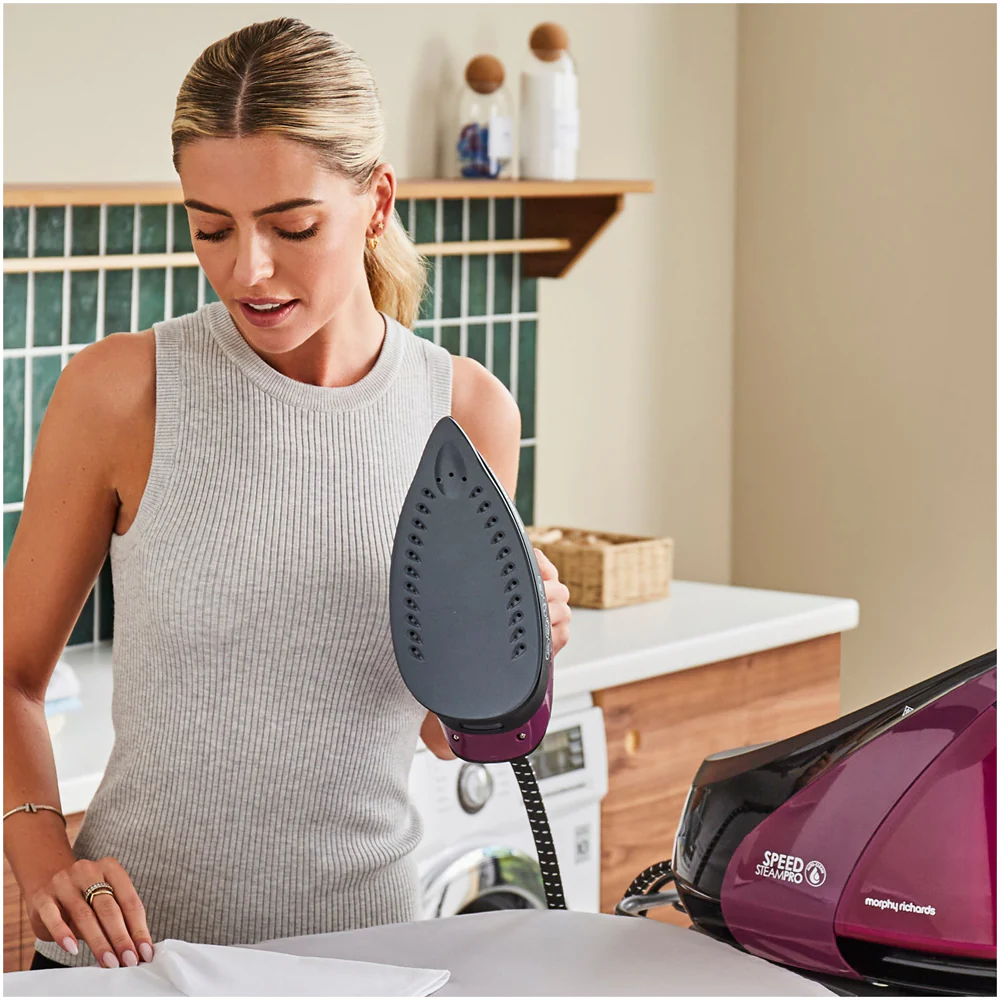 2025 Morphy Richards 332102 Speed Steam Pro Stoomgenerator met Automatische Reiniging �C Paars