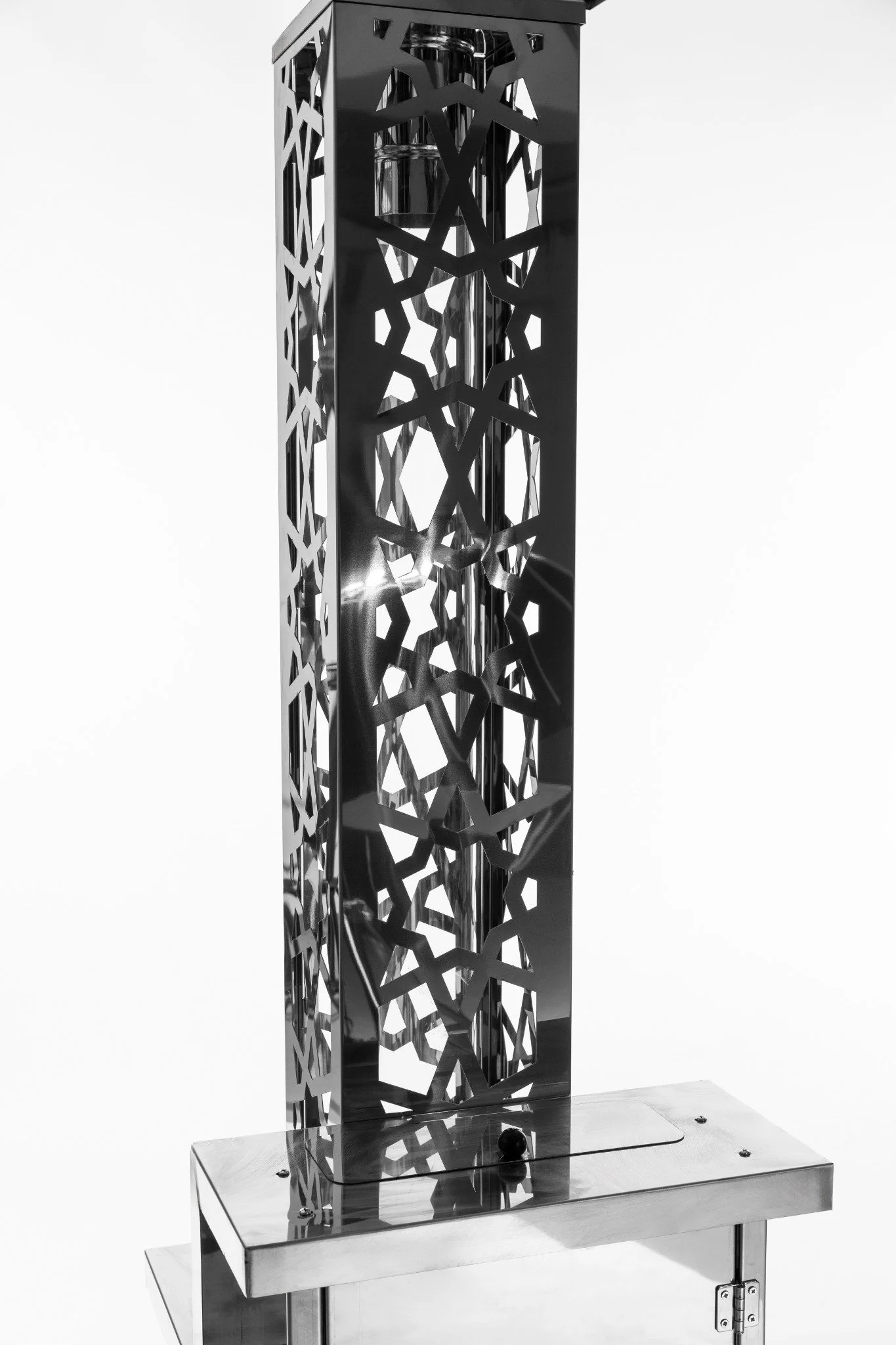 Pektech Peluxe Chrom �C Exclusieve pelletverwarmer in volledig chroom voor tuin & evenementen