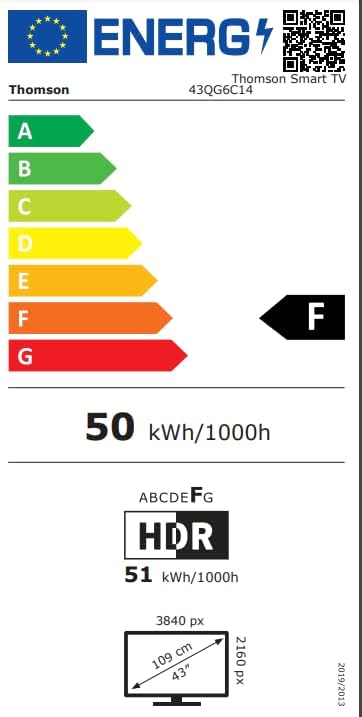 THOMSON 32 Inch (81cm) Full HD Google Smart TV, Wi-Fi, Dolby Audio, HDR10, Bluetooth 5.1, Triple Tuner (Cable/Satellite/Antenna), HDMI, CI+, A+ Panel - 32FG2S14