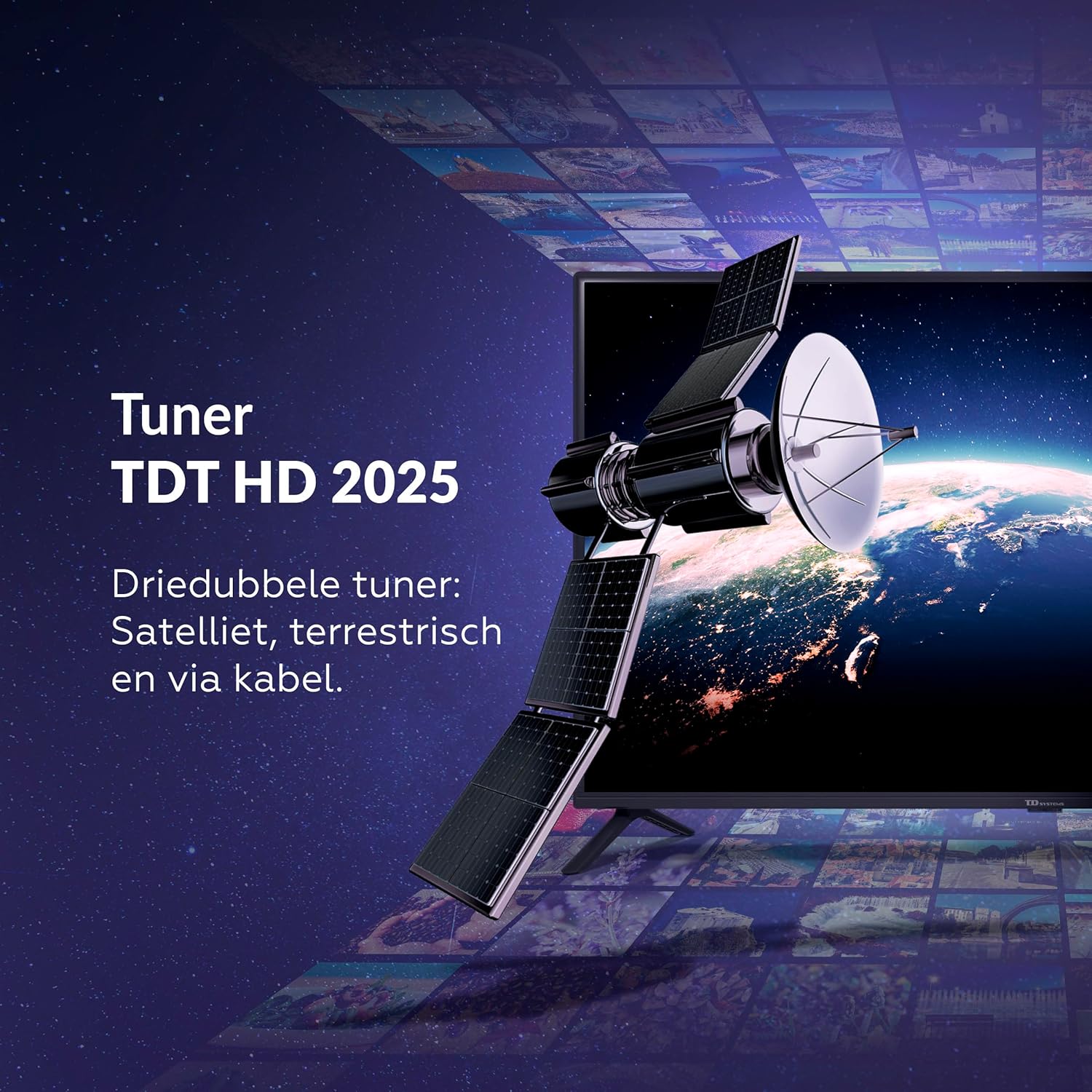 TD Systems - 40 Inch Smart TV, Hey Google, Full HD DVB-T2/C/S2 television, Android 11 Chromecast, Model 2025 - PRIME40C19GLE