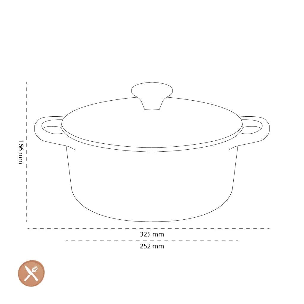 2025 Le Creuset - Signature braad- / stoofpan rond Bamboo 24 cm 4,2 l