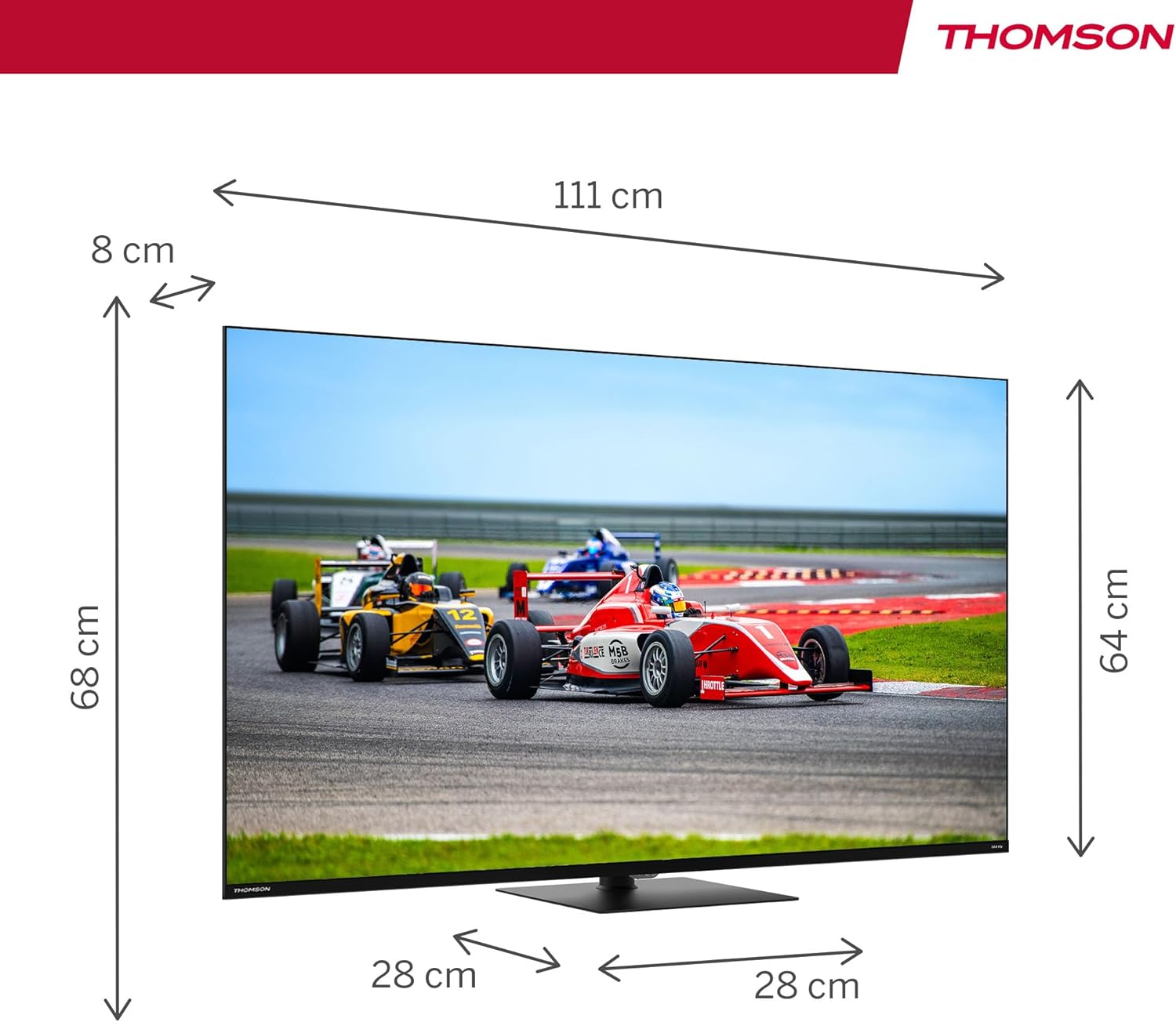 THOMSON 32 Inch (81cm) Full HD Google Smart TV, Wi-Fi, Dolby Audio, HDR10, Bluetooth 5.1, Triple Tuner (Cable/Satellite/Antenna), HDMI, CI+, A+ Panel - 32FG2S14