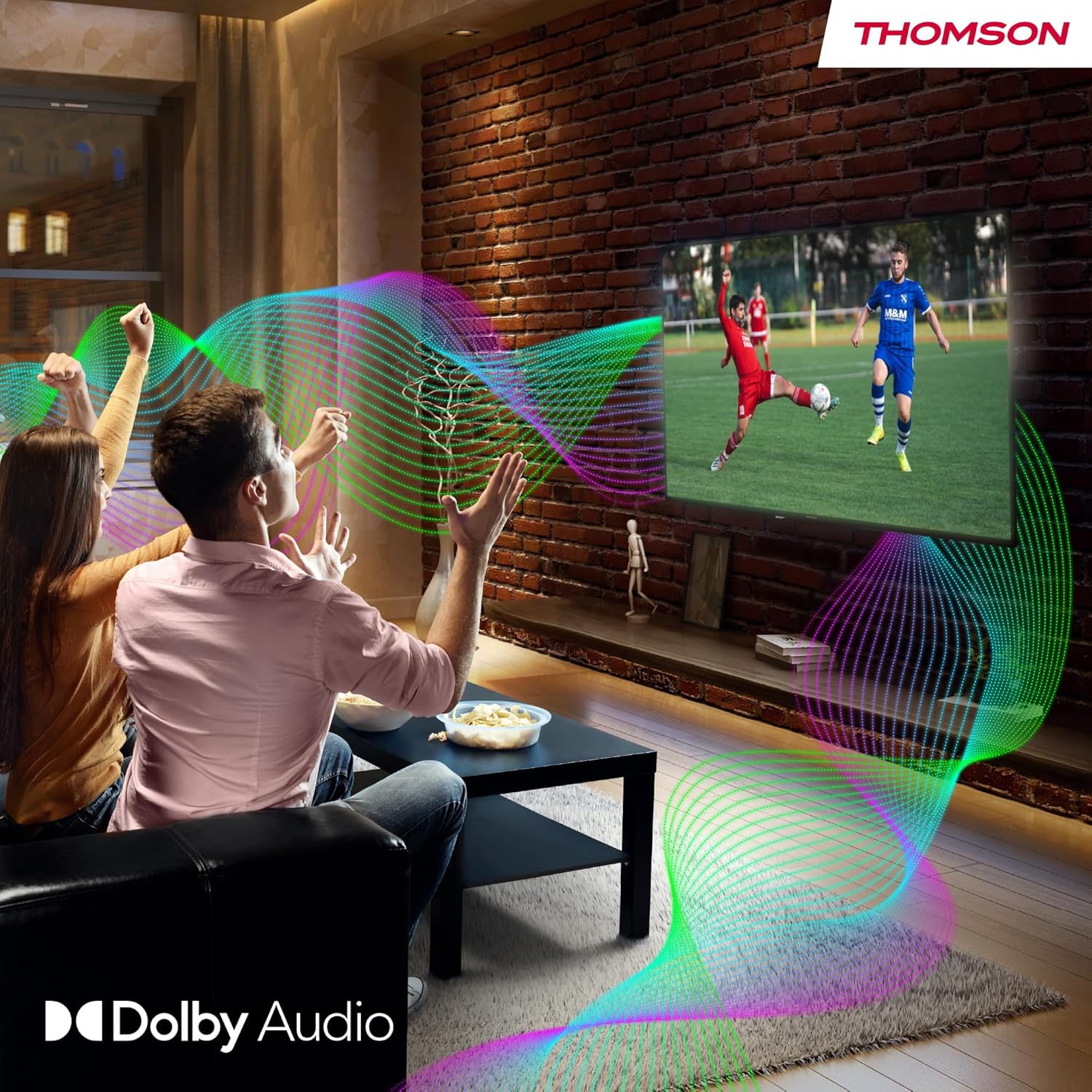 THOMSON 32 Inch (81cm) Full HD Google Smart TV, Wi-Fi, Dolby Audio, HDR10, Bluetooth 5.1, Triple Tuner (Cable/Satellite/Antenna), HDMI, CI+, A+ Panel - 32FG2S14