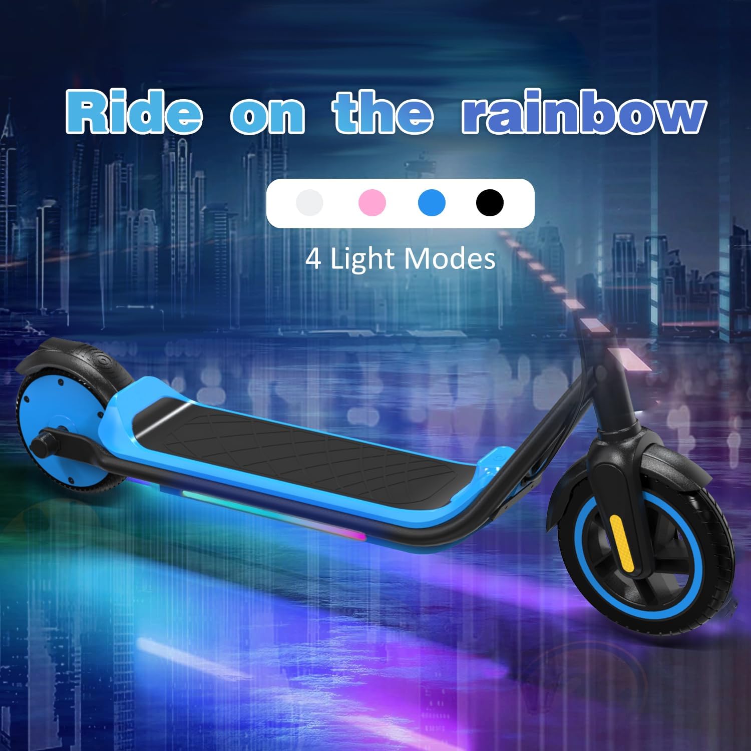 EVERCROSS E6 Electric Scooter, 7'' Electric Scooter for Children 6-12 Years, E Step Scooter for Children with Up to 15km Range and Motor 150W, 3 Speed Modes (8, 12, 16km/h)