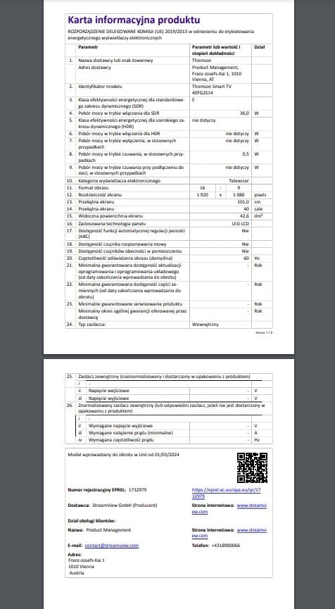 THOMSON 32 Inch (81cm) Full HD Google Smart TV, Wi-Fi, Dolby Audio, HDR10, Bluetooth 5.1, Triple Tuner (Cable/Satellite/Antenna), HDMI, CI+, A+ Panel - 32FG2S14