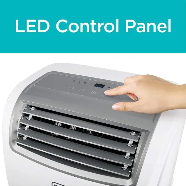 Draagbare airconditioner van 14.000 BTU met verwarming en afstandsbediening, wit