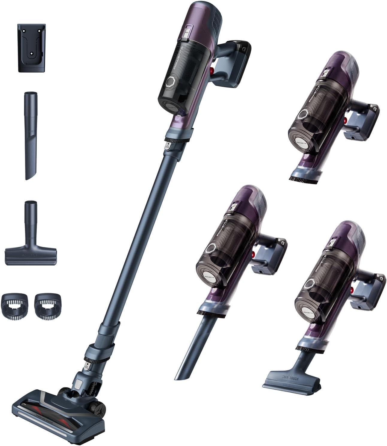 Rowenta X-pert 6.60 Essential RH6838, Cordless Stick Vacuum Cleaner, Automatic Speed Settings, Up to 45 Minutes Autonomy, Removable Battery, Lightweight Design, Dust Thief