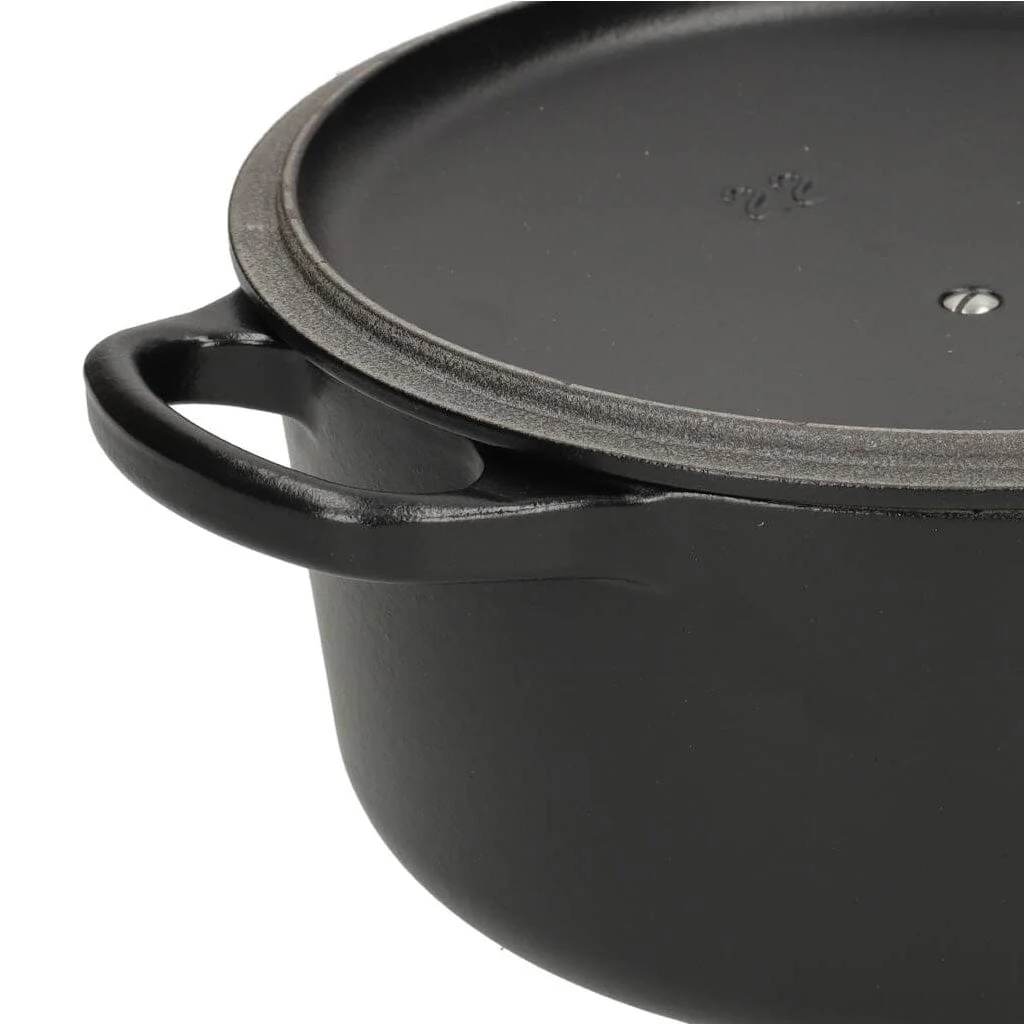 2025 Le Creuset - Signature Braad- / Stoofpan rond Mat Zwart 22 cm 3,3 l (zwarte binnenkant)