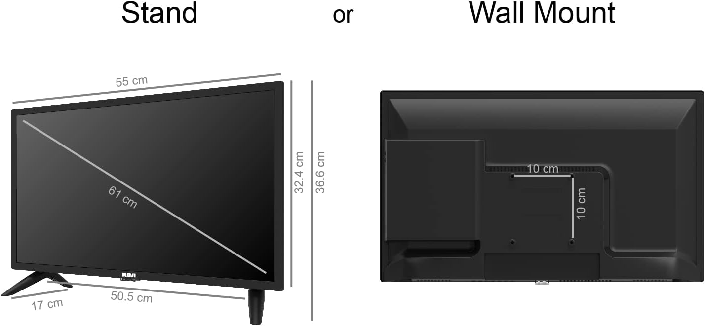 RCA RS32H2 Android Smart TV 32 inch (80 cm) Televisie met Google Assistant, Chromecast, Netflix, Prime Video, Google Play, YouTube, Disney+, WiFi, BT-afstandsbediening met microfoon, DVB-S/S2/T/T2/C