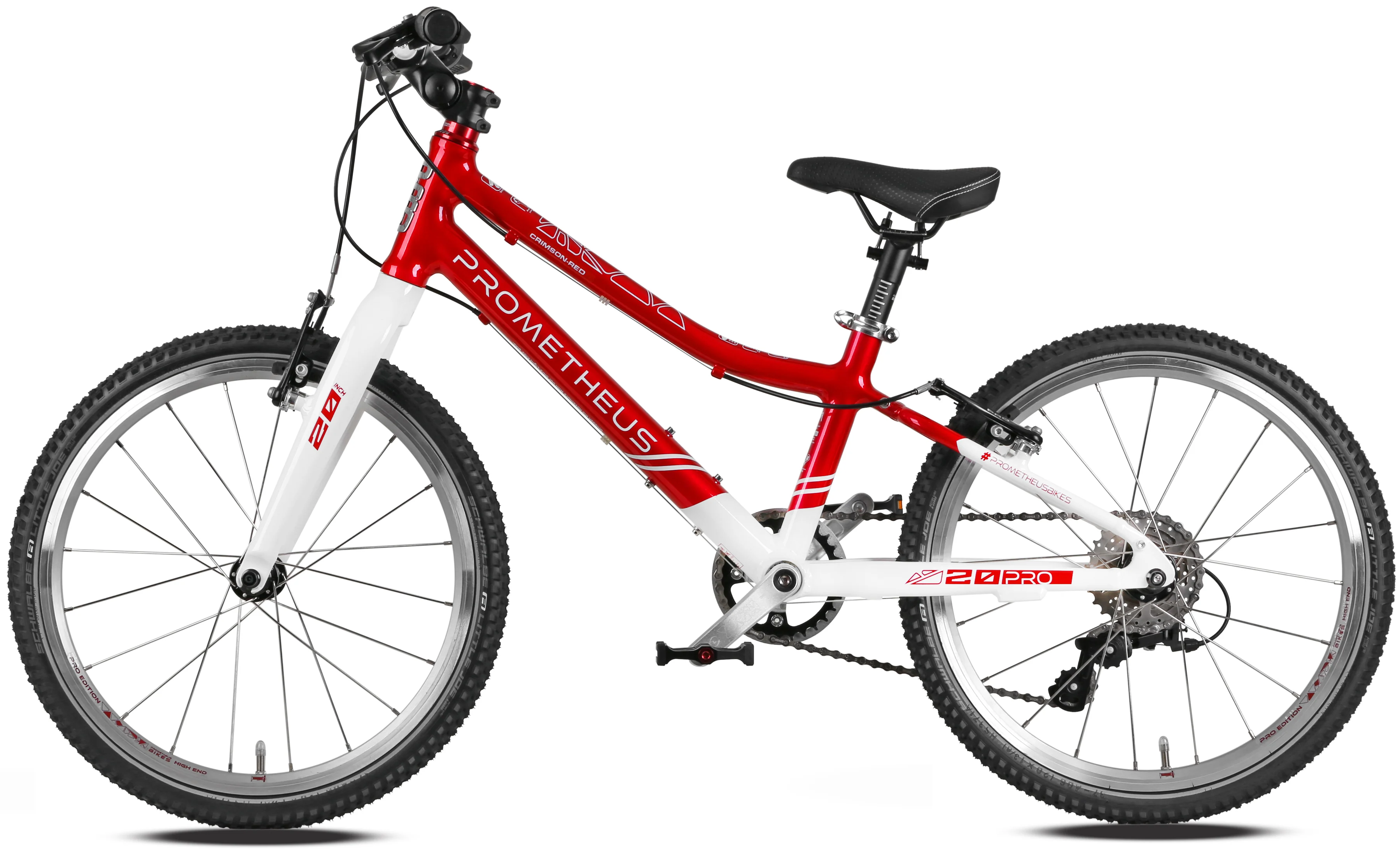 2025 PRO Kinderrad 20 Zoll ab 6 Jahre | 7-Gang | CRIMSON RED
