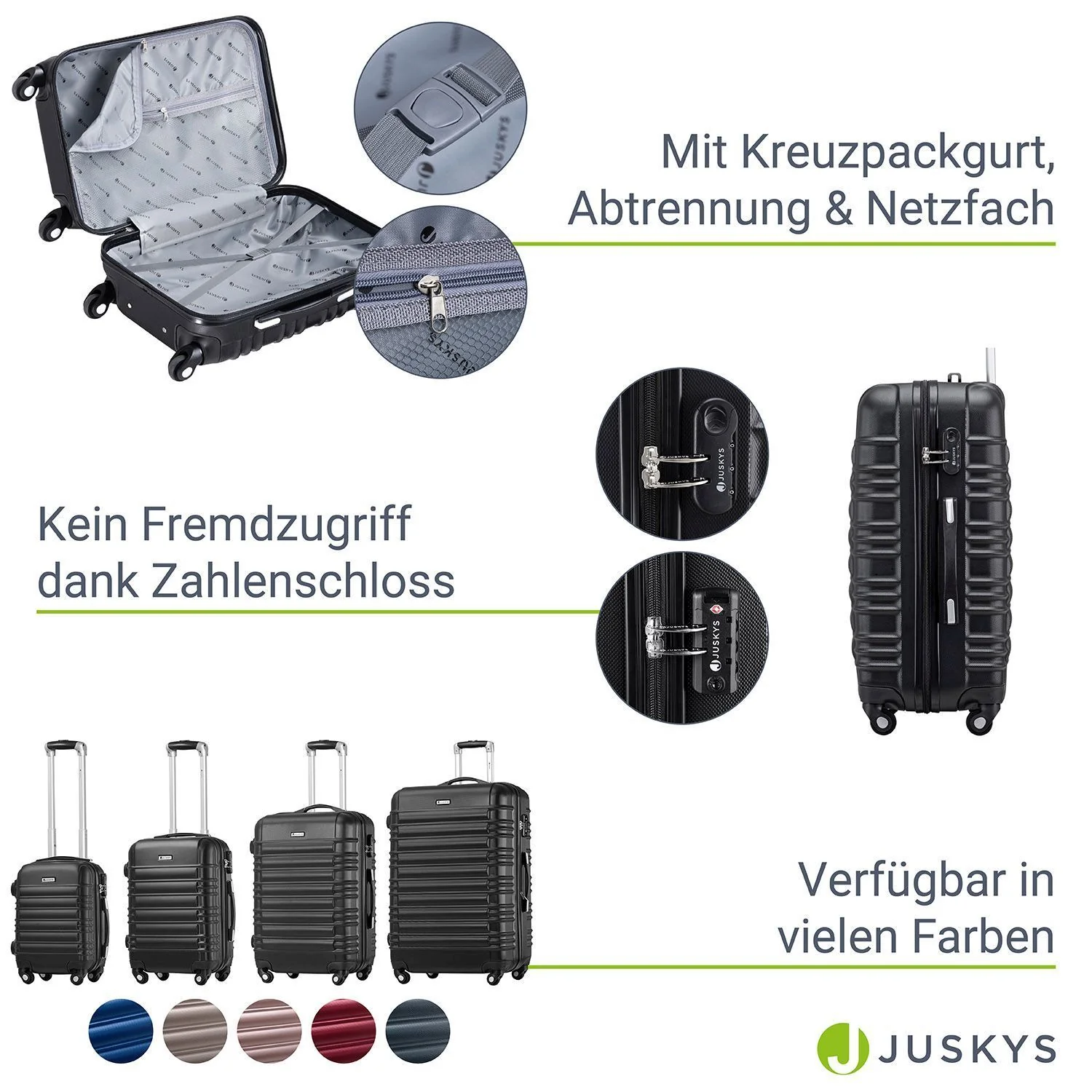 2025 Hartschalen Kofferset Rom