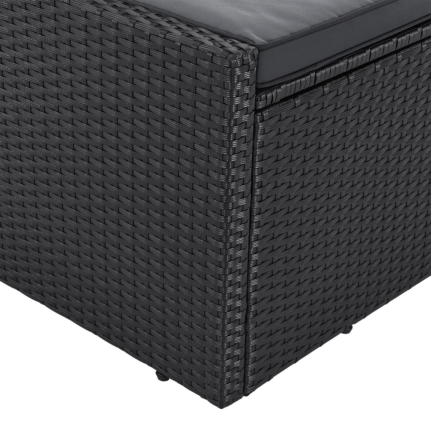 2025 Polyrattan Dubbele Ligstoel Syros