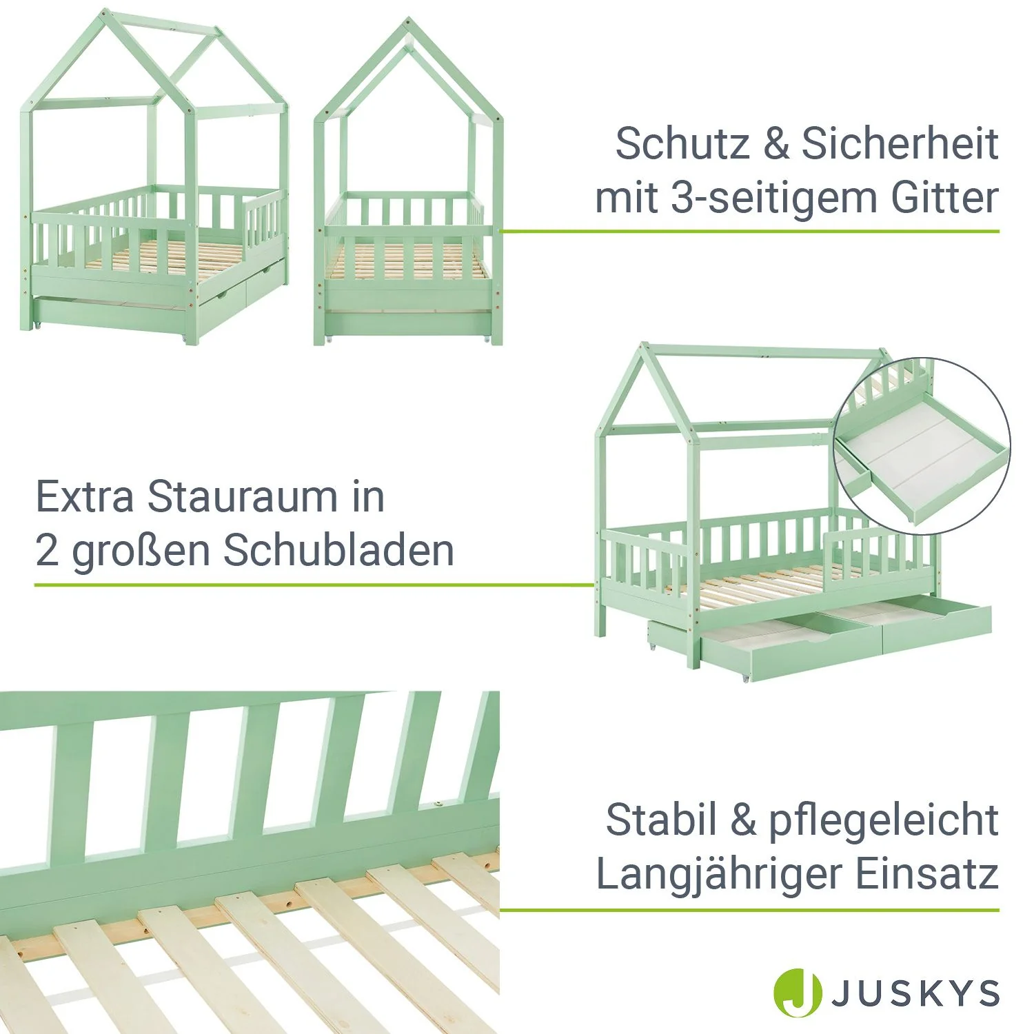 2025 Kinderbed Marli 90 x 200 cm met opberglade